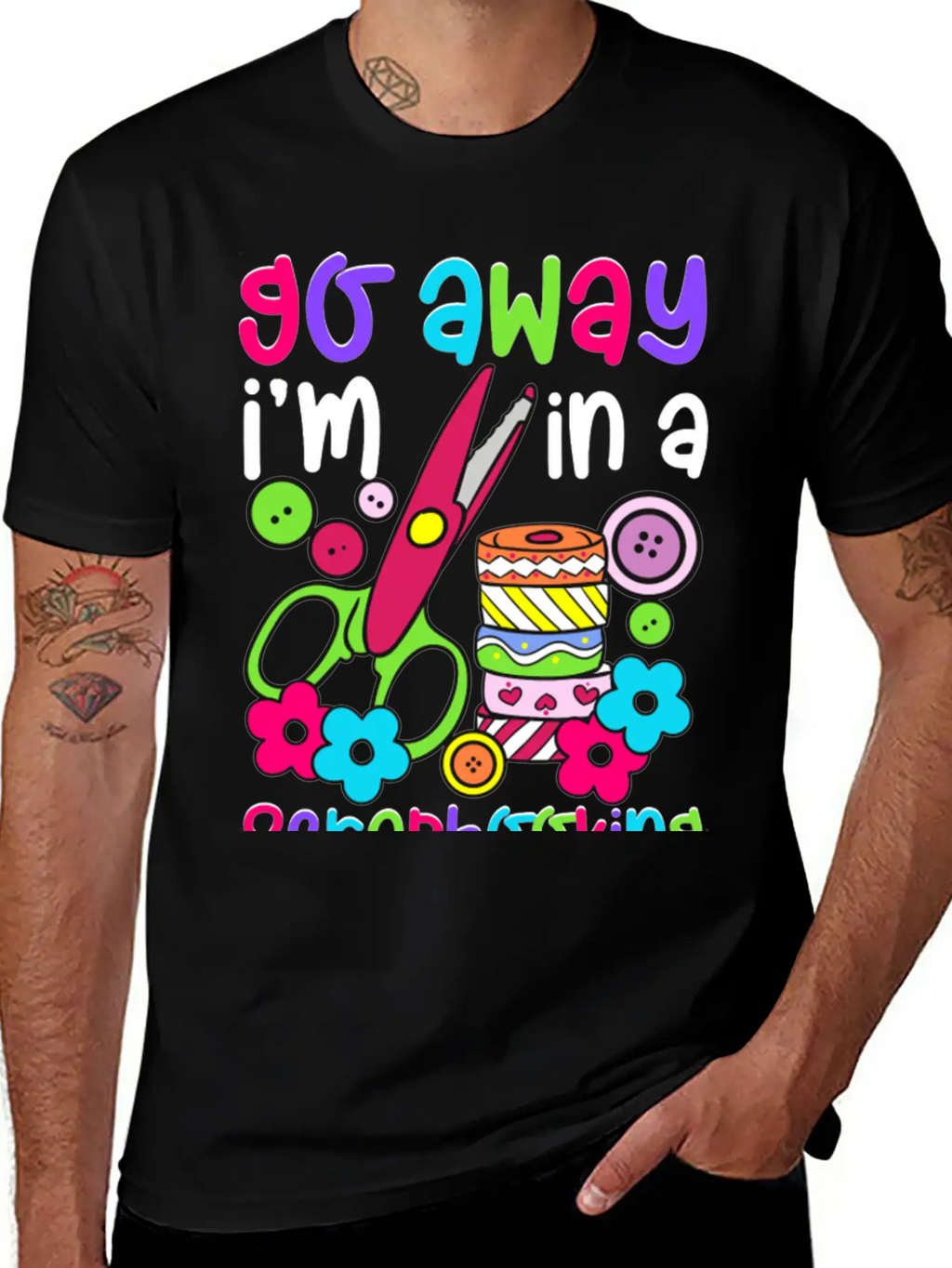 Go Away I M In A Scrapbooking Mood Essential Cotton Tee For Daily Outfits – Unisex Style