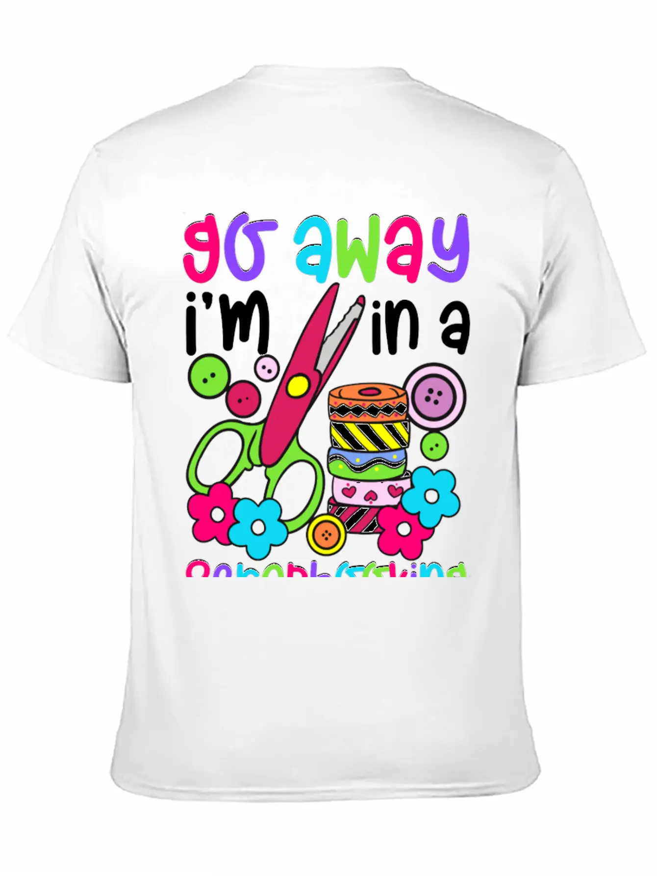 Go Away I M In A Scrapbooking Mood Essential Cotton Tee For Daily Outfits – Unisex Style
