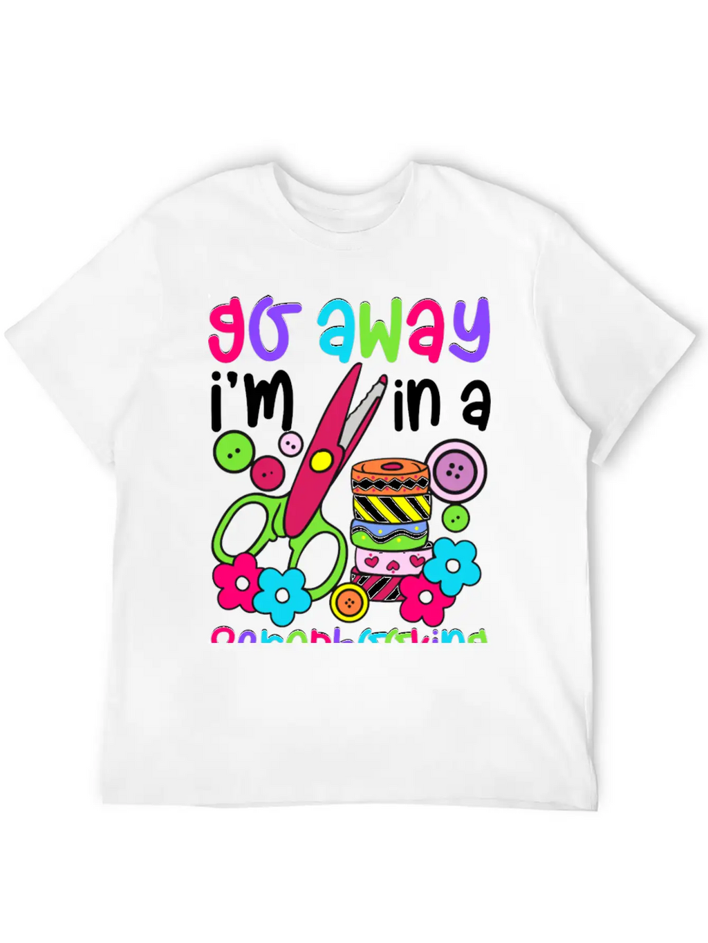 Go Away I M In A Scrapbooking Mood Essential Cotton Tee For Daily Outfits – Unisex Style