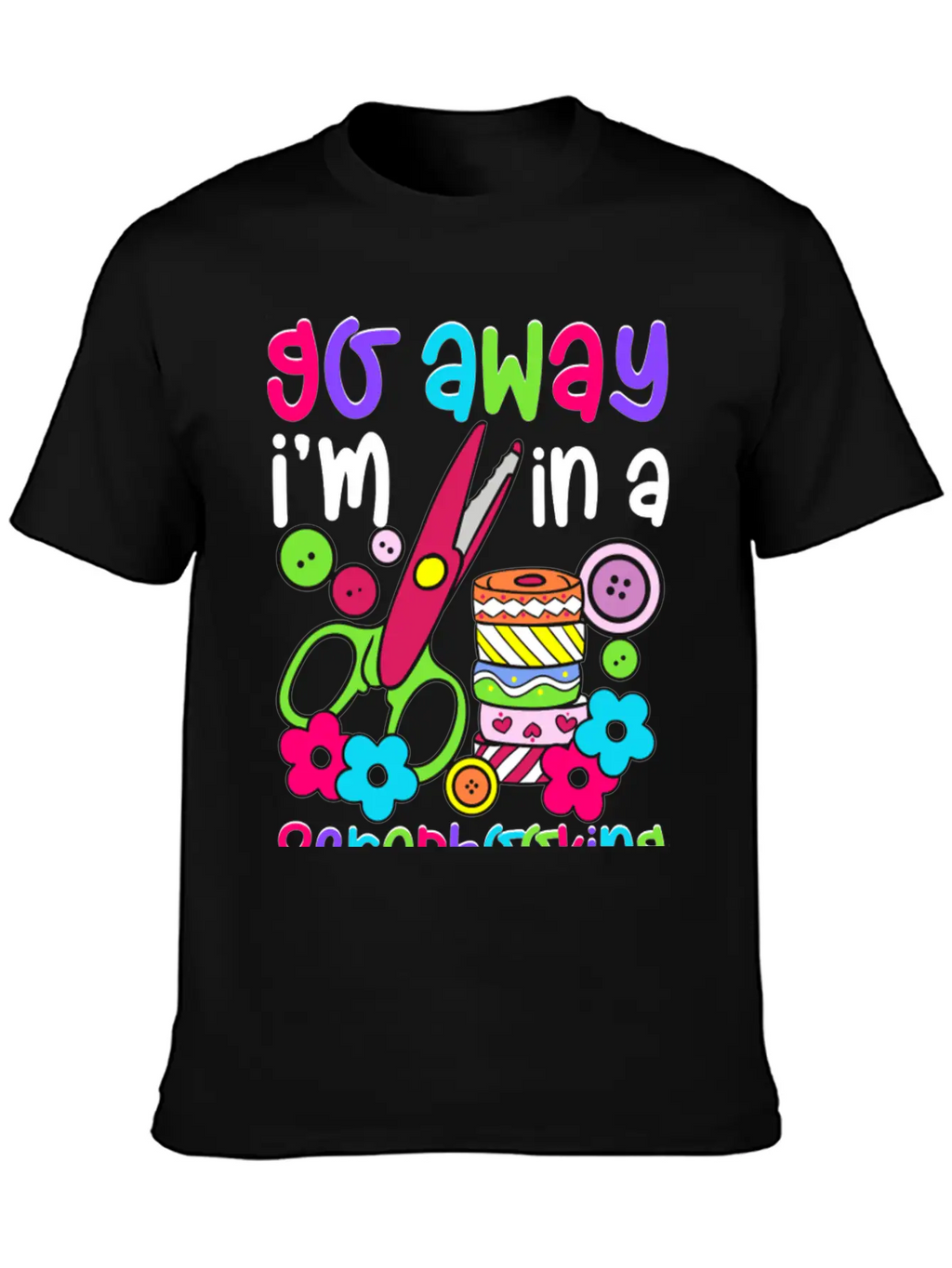 Go Away I M In A Scrapbooking Mood Essential Cotton Tee For Daily Outfits – Unisex Style