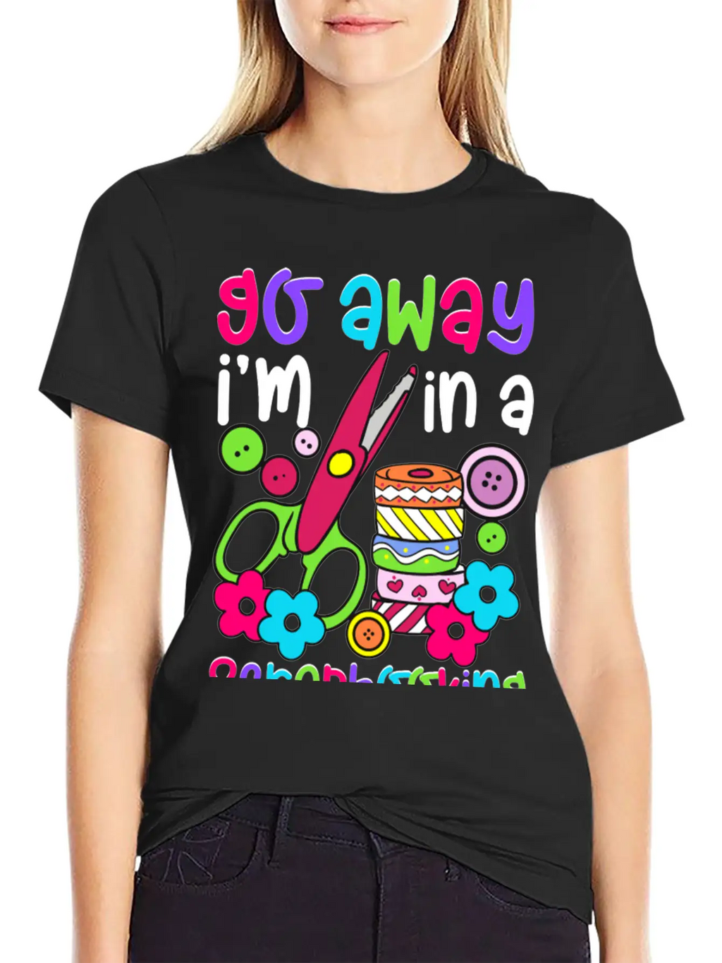 Go Away I M In A Scrapbooking Mood Essential Cotton Tee For Daily Outfits – Unisex Style