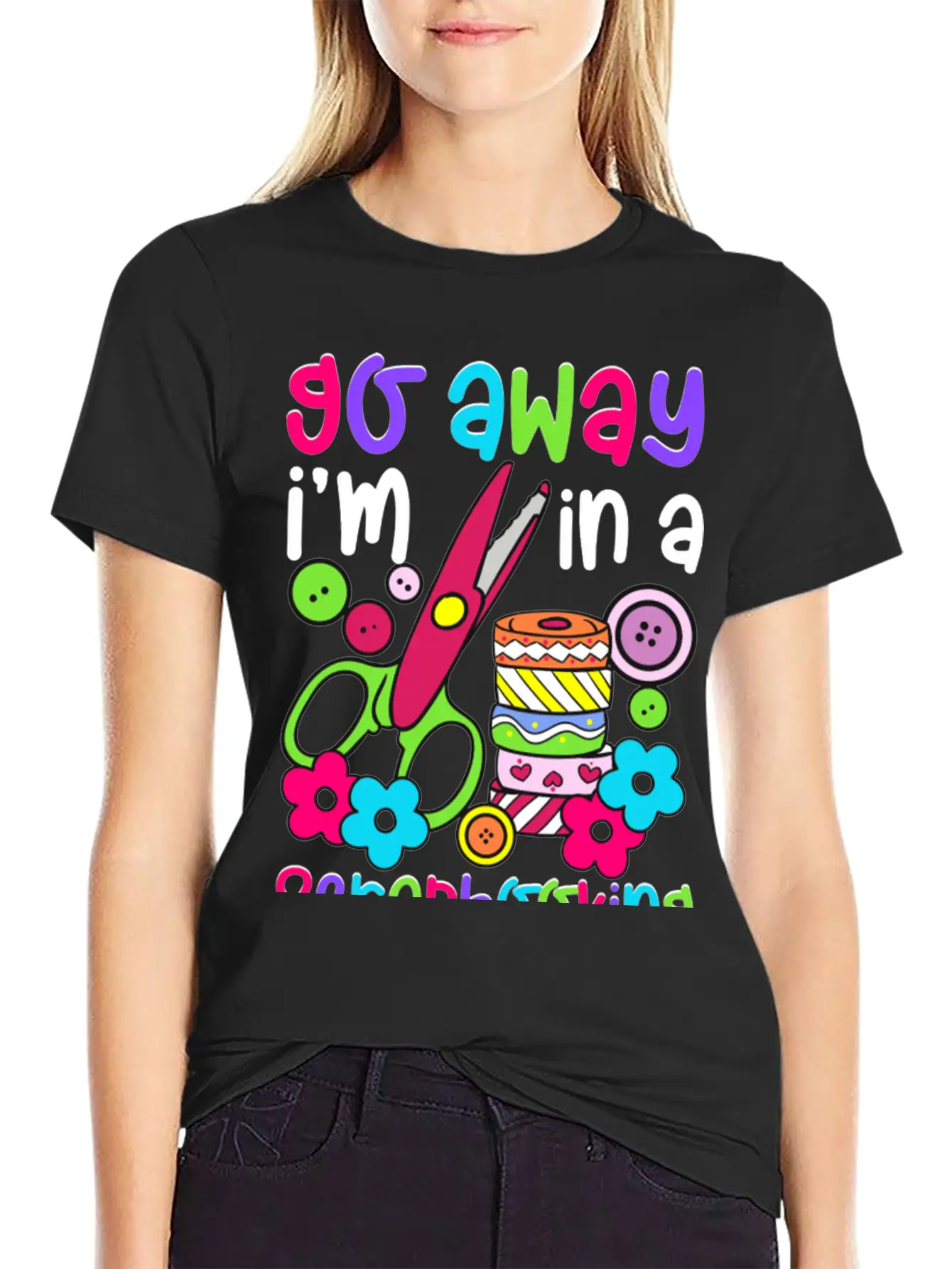 Go Away I M In A Scrapbooking Mood Essential Cotton Tee For Daily Outfits – Unisex Style