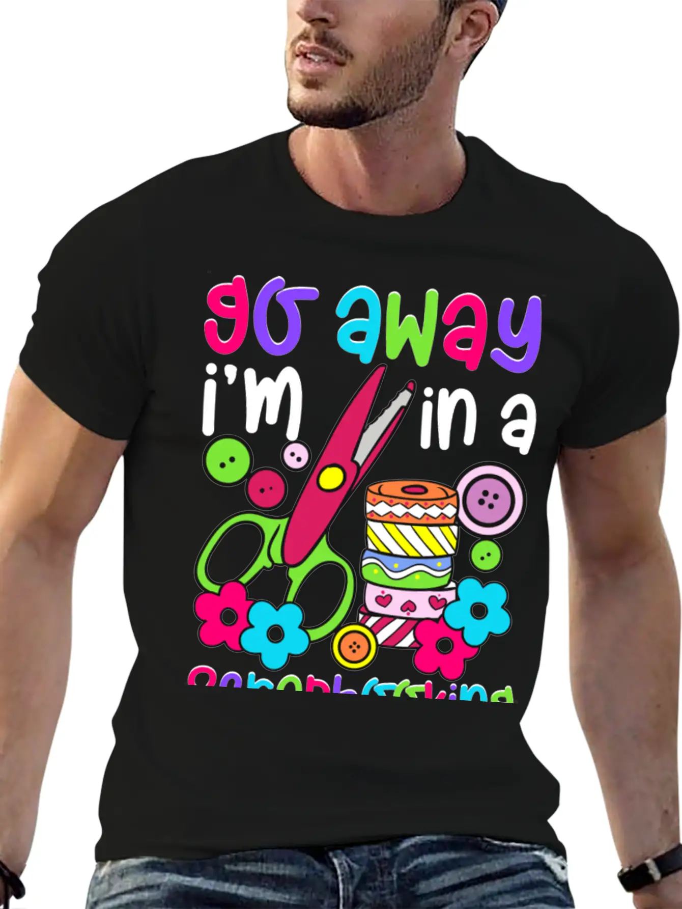 Go Away I M In A Scrapbooking Mood Essential Cotton Tee For Daily Outfits – Unisex Style