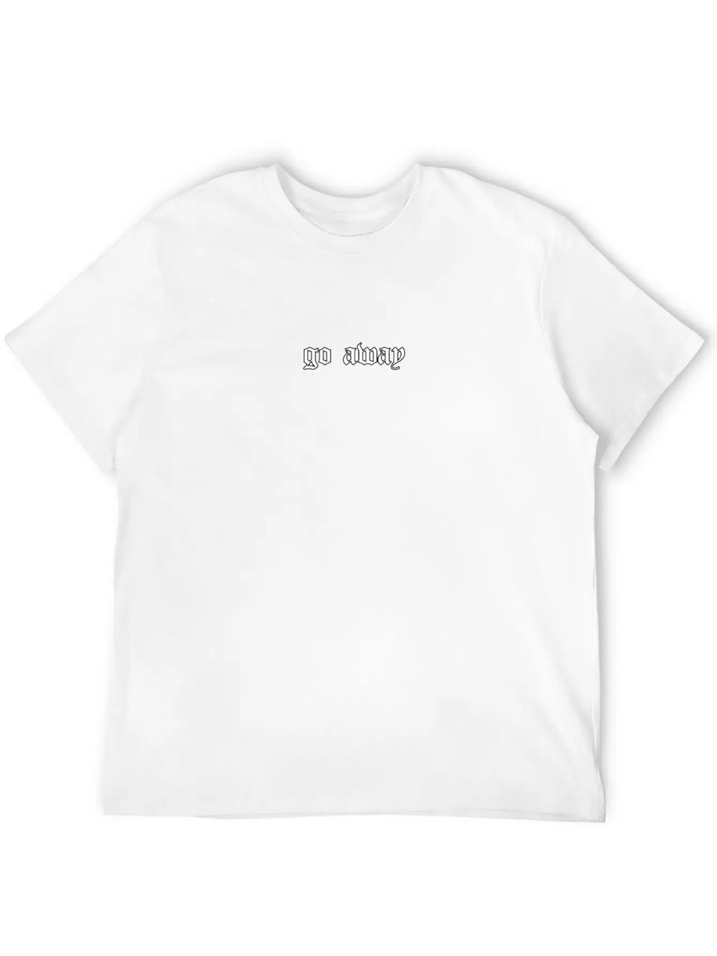 Go Away Soft Grunge Aesthetic Egirl Eboy Gift Basic Graphic T-Shirt – Daily Comfort In Soft Cotton