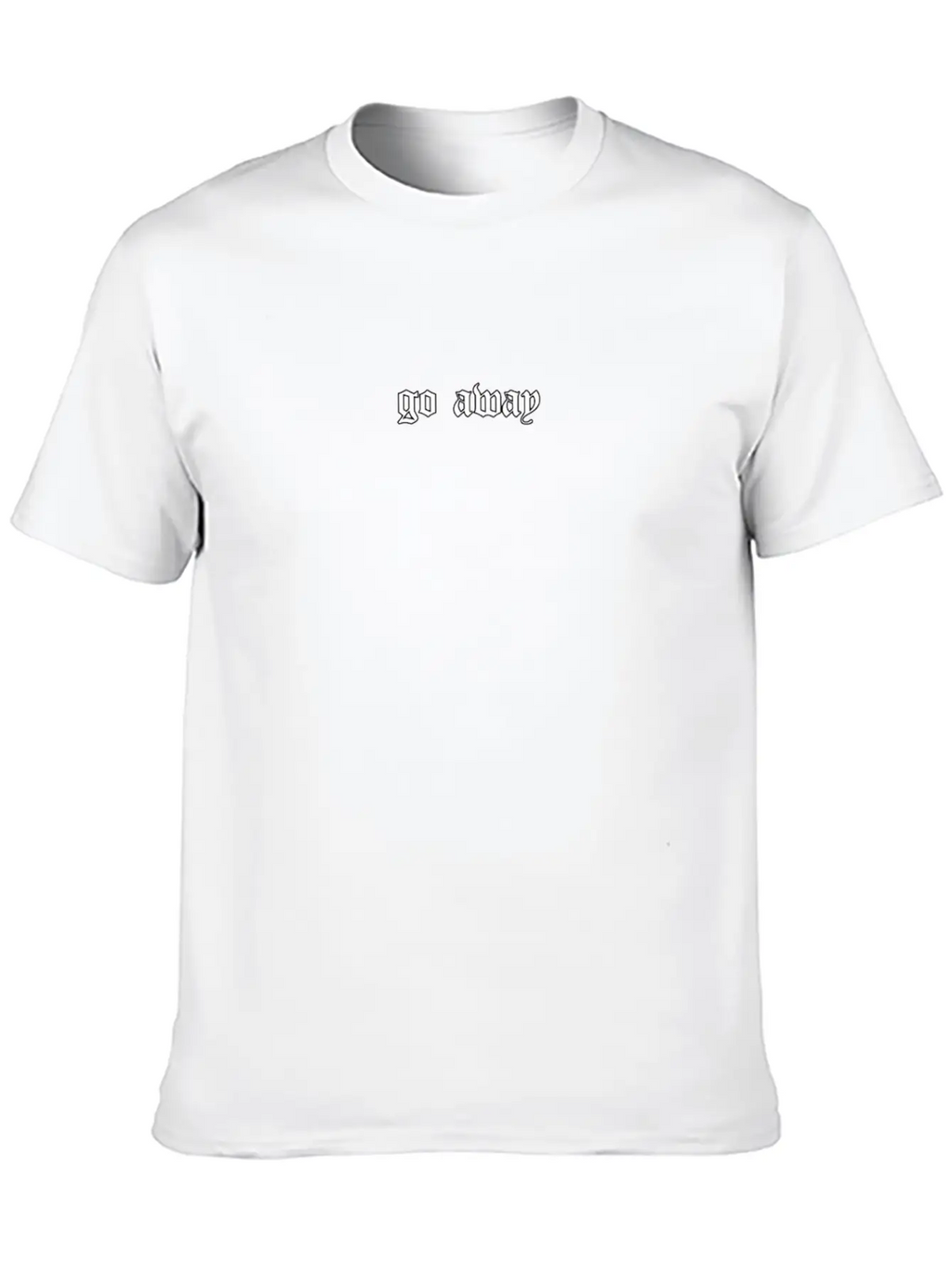 Go Away Soft Grunge Aesthetic Egirl Eboy Gift Basic Graphic T-Shirt – Daily Comfort In Soft Cotton