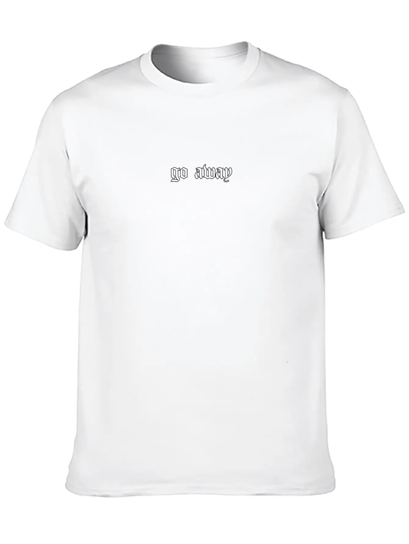 Go Away Soft Grunge Aesthetic Egirl Eboy Gift Basic Graphic T-Shirt – Daily Comfort In Soft Cotton