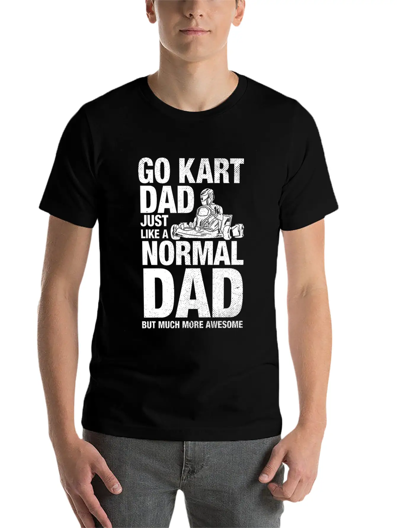 Go Kart Dad Father Racing Gift Classic Cotton Tee – Unisex Comfort For Any Season