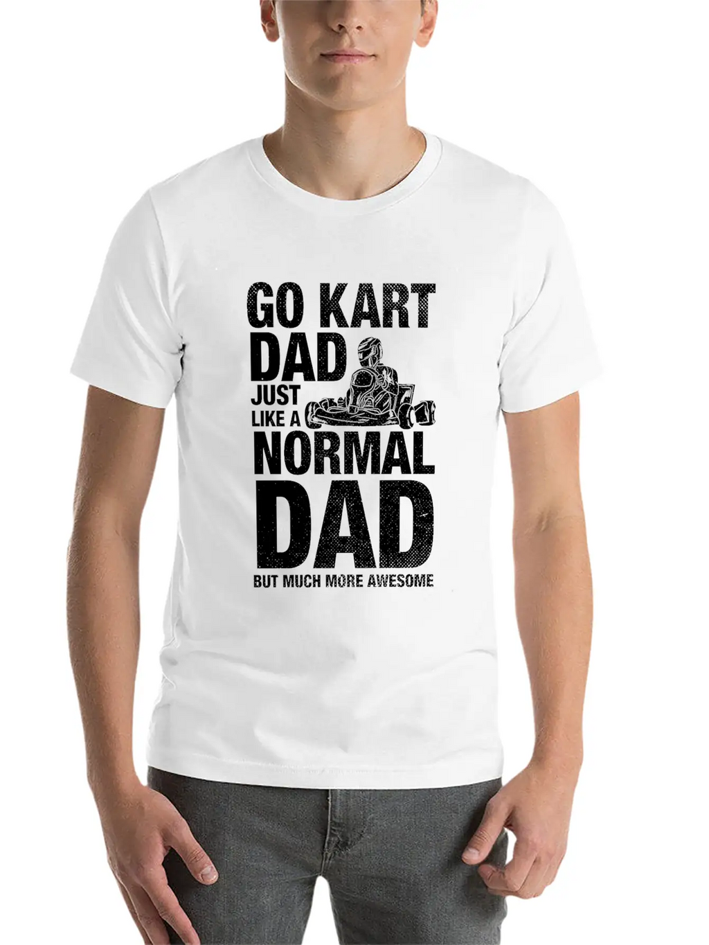 Go Kart Dad Father Racing Gift Classic Cotton Tee – Unisex Comfort For Any Season