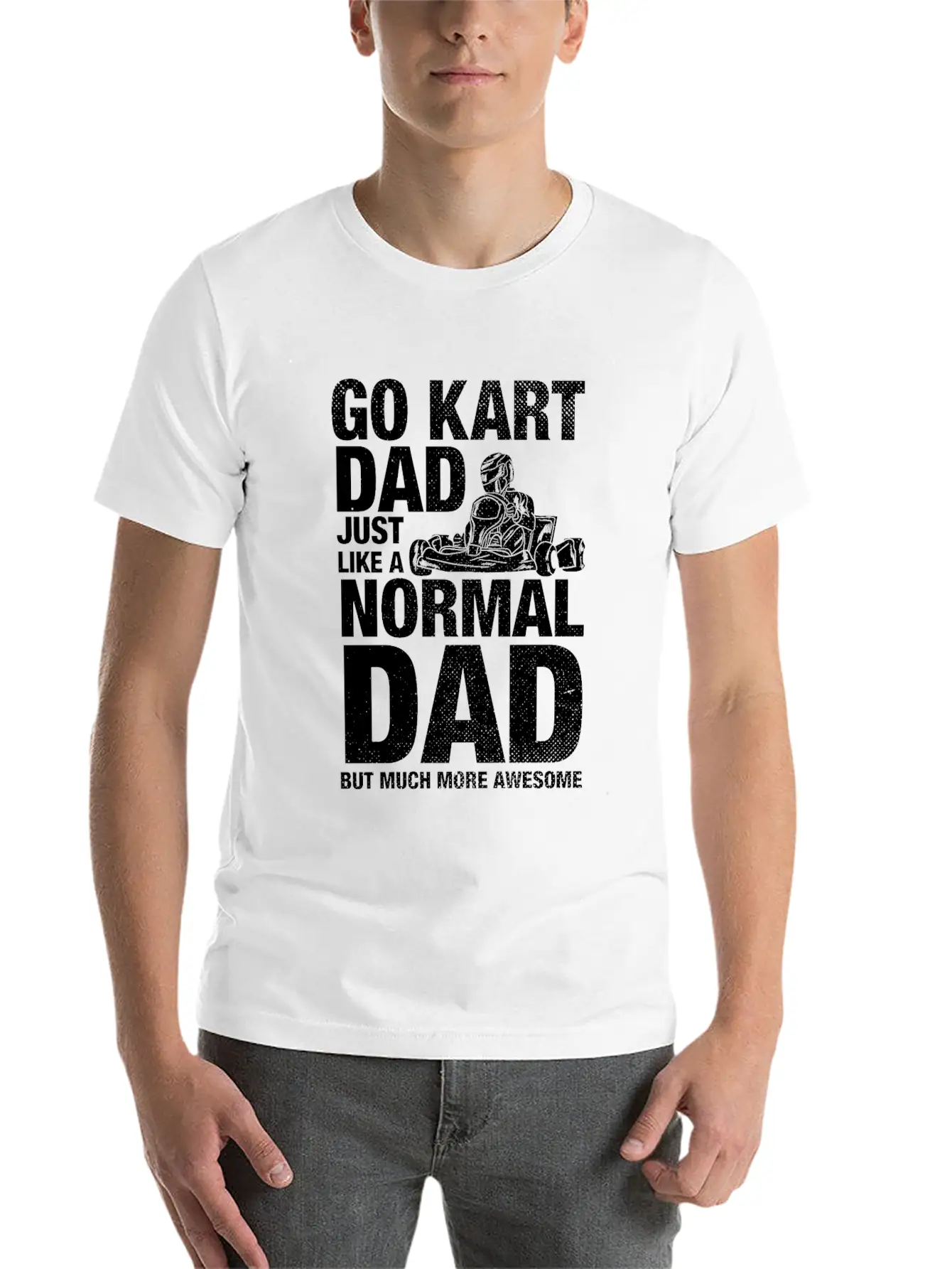 Go Kart Dad Father Racing Gift Classic Cotton Tee – Unisex Comfort For Any Season
