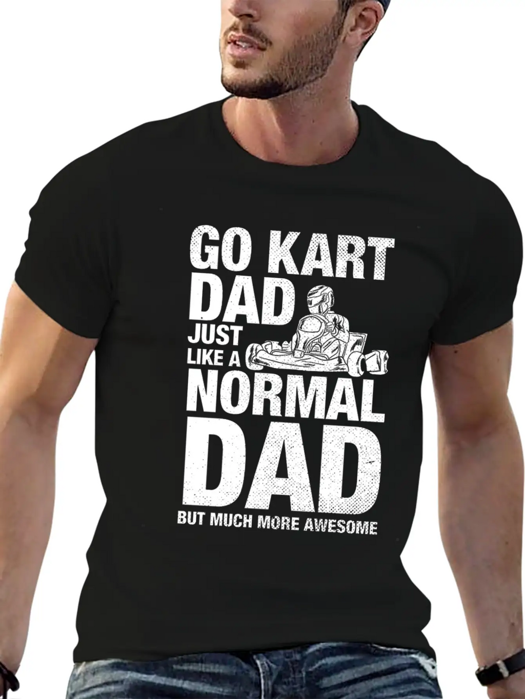 Go Kart Dad Father Racing Gift Classic Cotton Tee – Unisex Comfort For Any Season