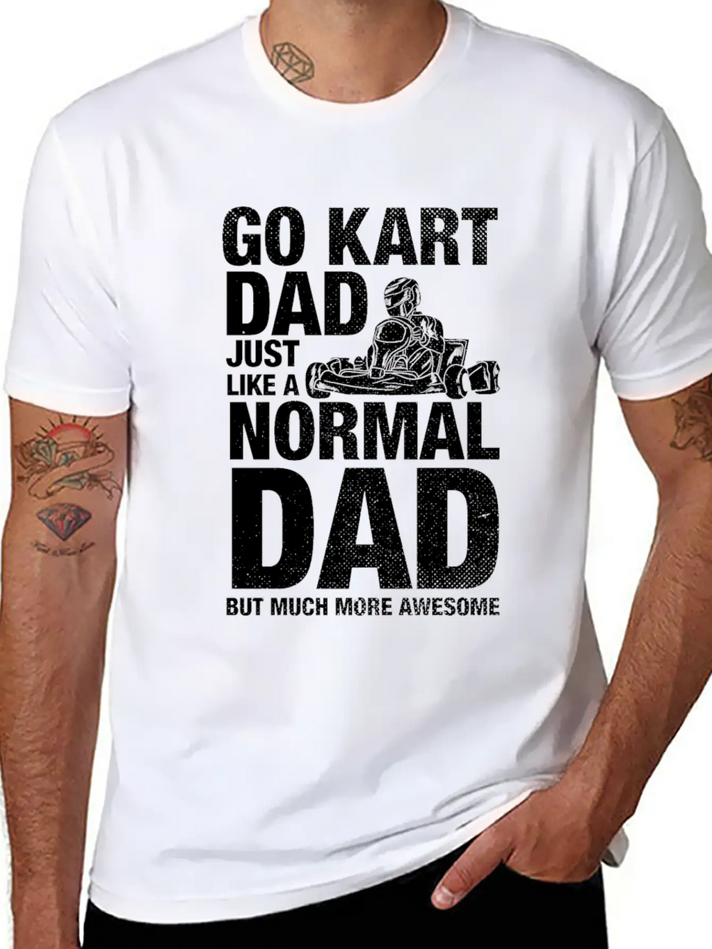 Go Kart Dad Father Racing Gift Classic Cotton Tee – Unisex Comfort For Any Season
