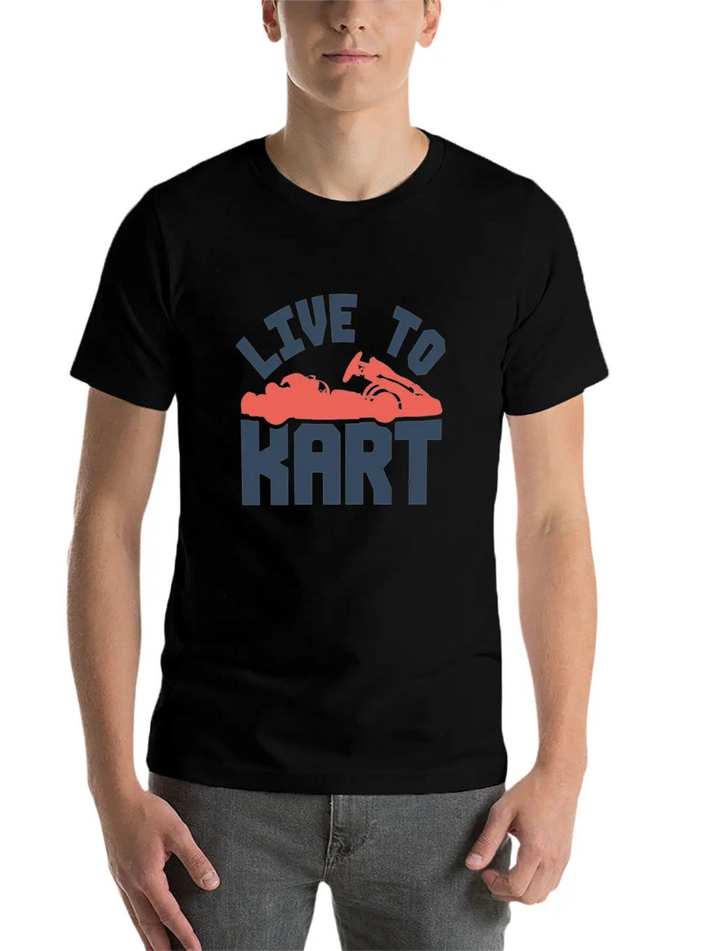 Go-kart Racing Car Gift Basic Graphic T-Shirt – Daily Comfort In Soft Cotton