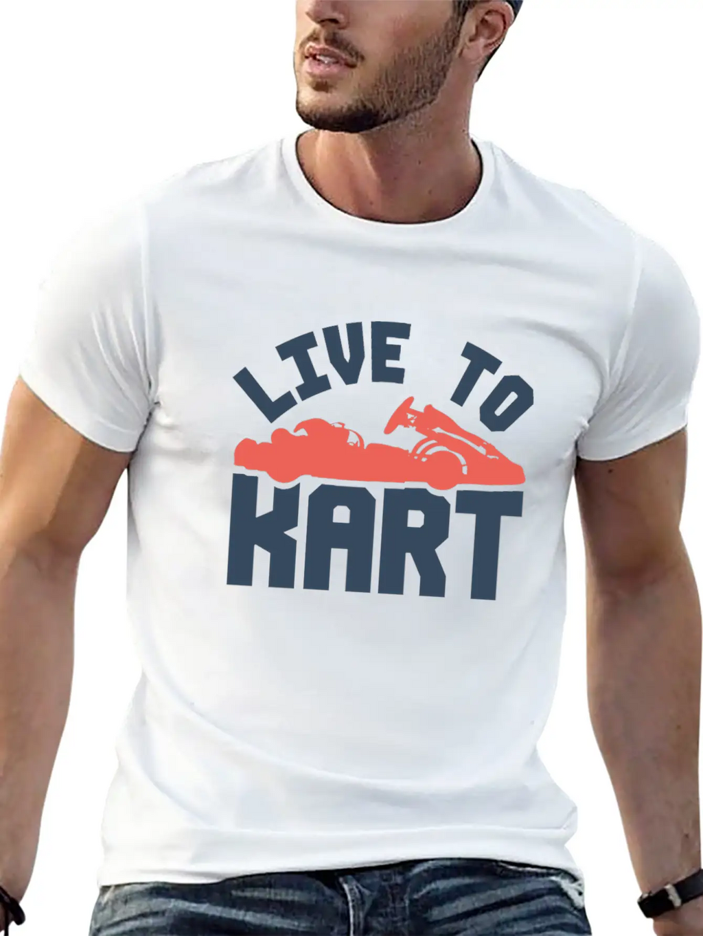 Go-kart Racing Car Gift Basic Graphic T-Shirt – Daily Comfort In Soft Cotton