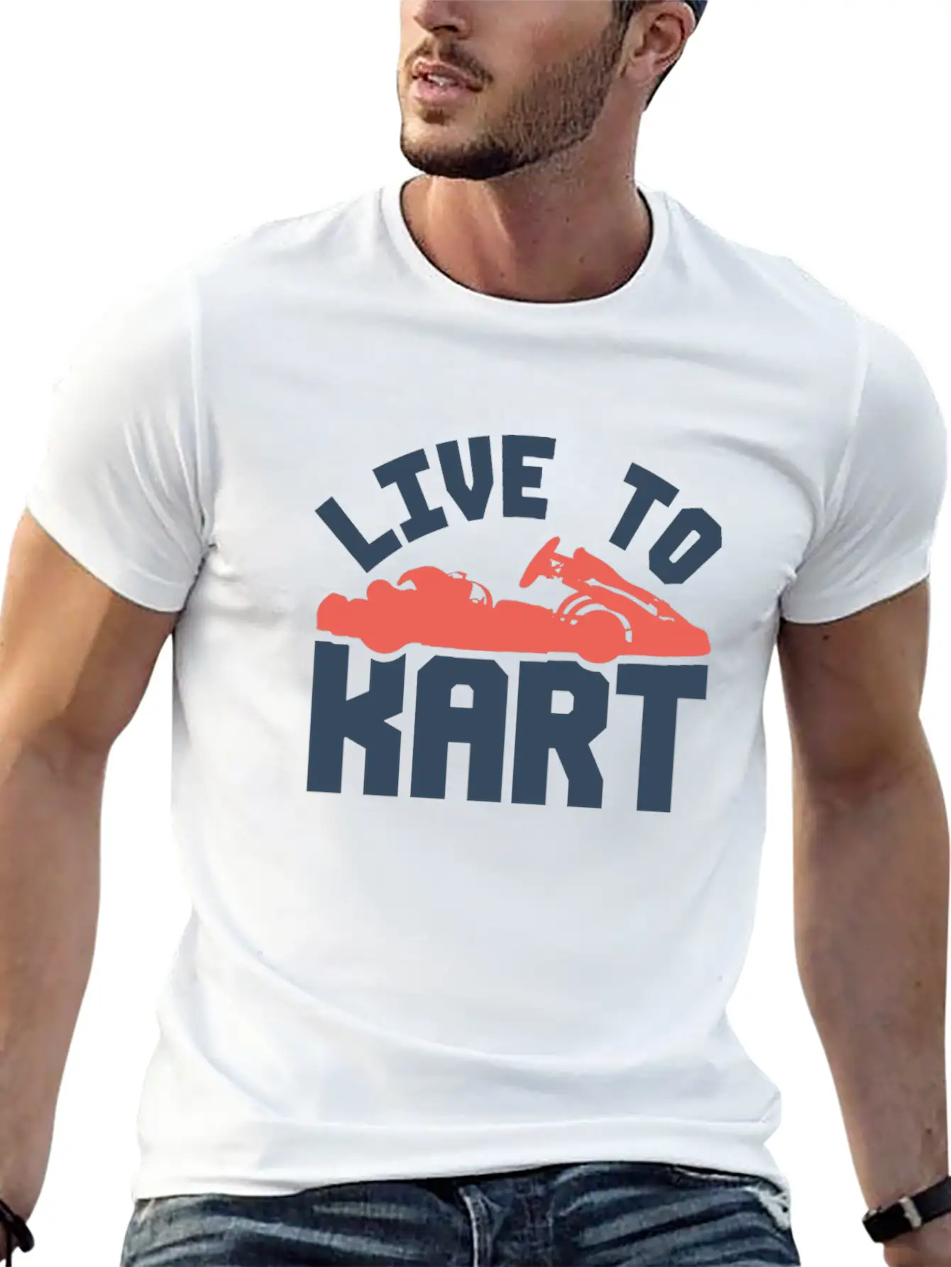 Go-kart Racing Car Gift Basic Graphic T-Shirt – Daily Comfort In Soft Cotton