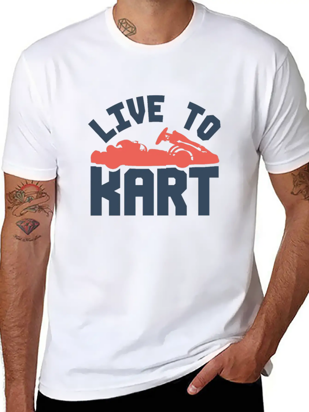 Go-kart Racing Car Gift Basic Graphic T-Shirt – Daily Comfort In Soft Cotton