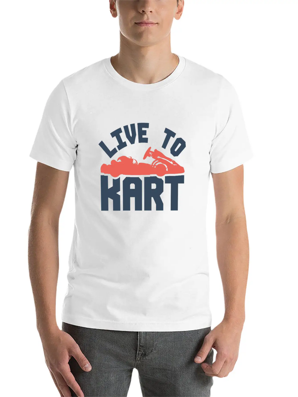 Go-kart Racing Car Gift Basic Graphic T-Shirt – Daily Comfort In Soft Cotton