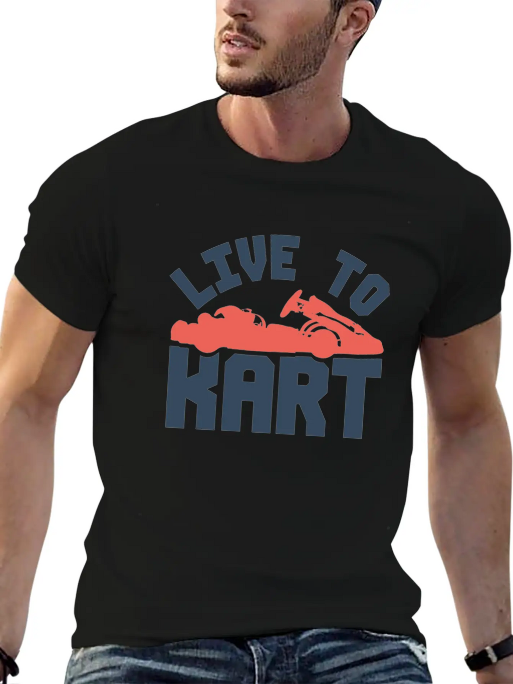 Go-kart Racing Car Gift Basic Graphic T-Shirt – Daily Comfort In Soft Cotton