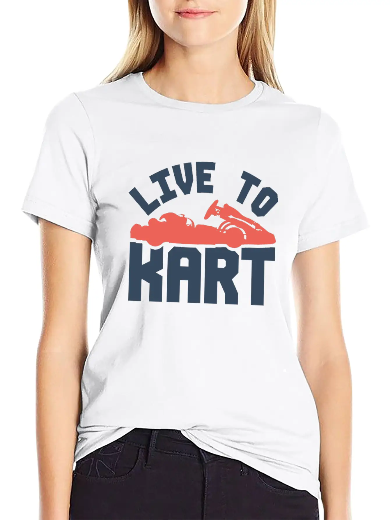 Go-kart Racing Car Gift Basic Graphic T-Shirt – Daily Comfort In Soft Cotton