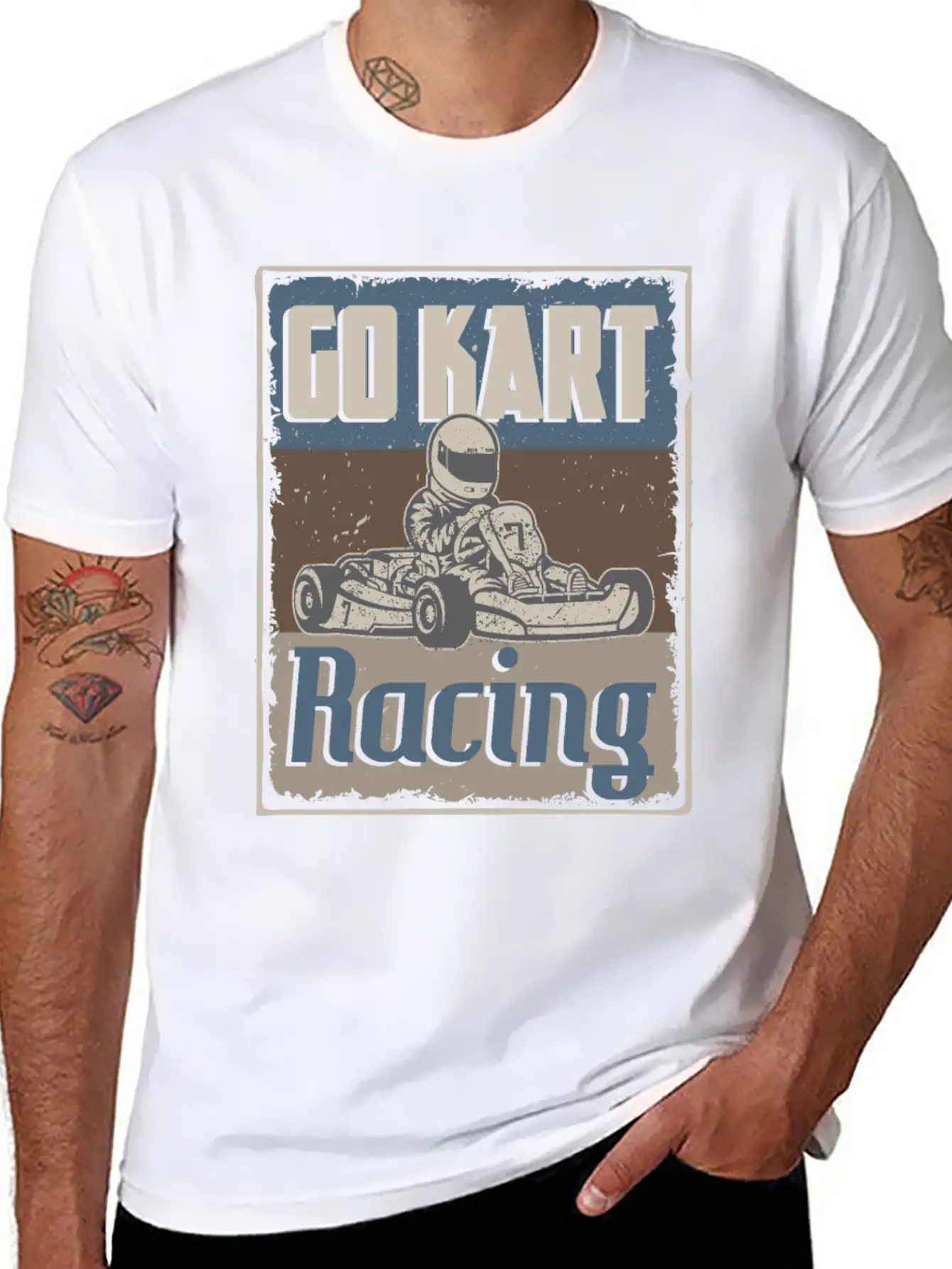 Go Kart Racing Go Kart Racer Go Cart Karting Basic Graphic T-Shirt – Daily Comfort In Soft Cotton