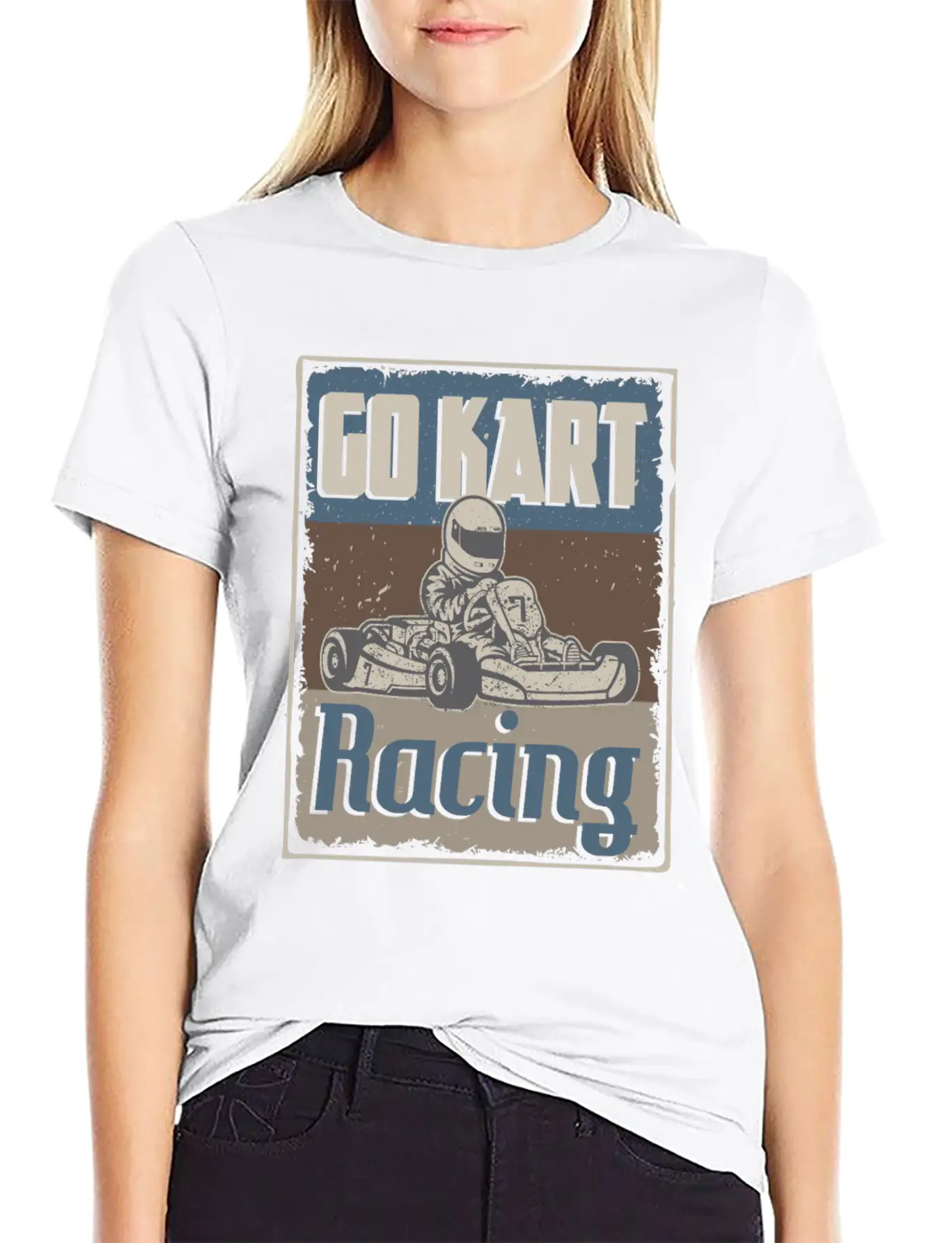 Go Kart Racing Go Kart Racer Go Cart Karting Basic Graphic T-Shirt – Daily Comfort In Soft Cotton
