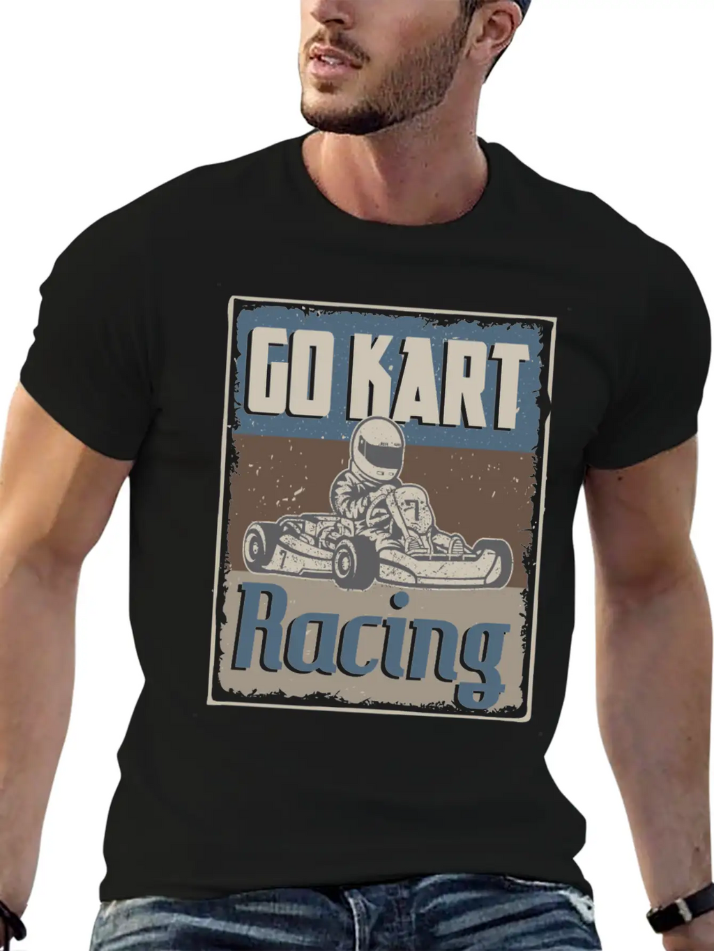 Go Kart Racing Go Kart Racer Go Cart Karting Basic Graphic T-Shirt – Daily Comfort In Soft Cotton