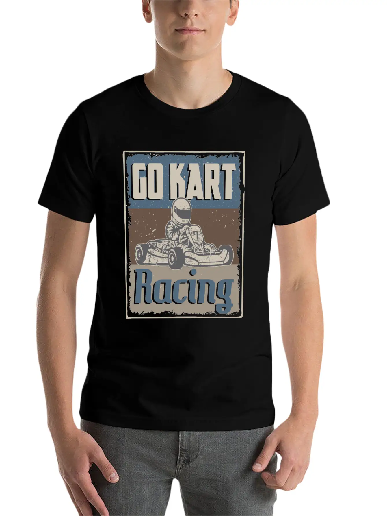 Go Kart Racing Go Kart Racer Go Cart Karting Basic Graphic T-Shirt – Daily Comfort In Soft Cotton