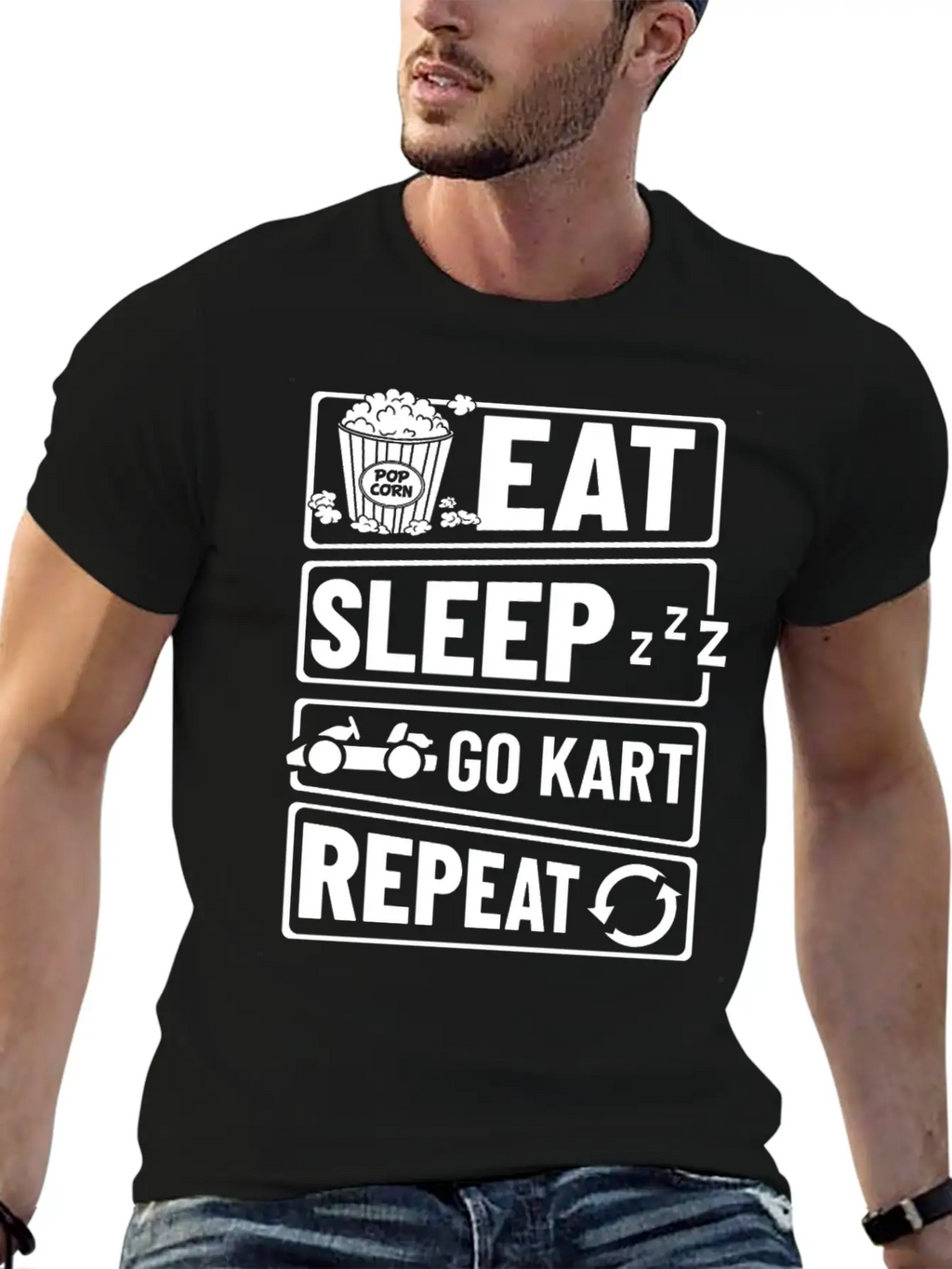 Go Kart Racing Indoor Karting Racer Electric Timeless Short Sleeve Tee – Comfy And Minimalist Design