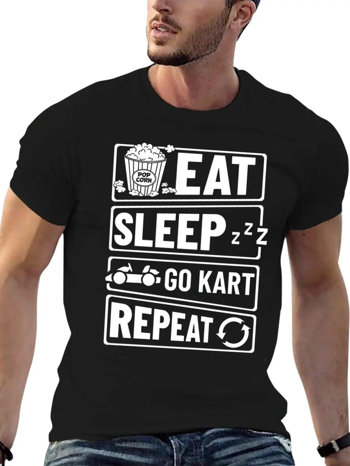 Go Kart Racing Indoor Karting Racer Electric Timeless Short Sleeve Tee – Comfy And Minimalist Design