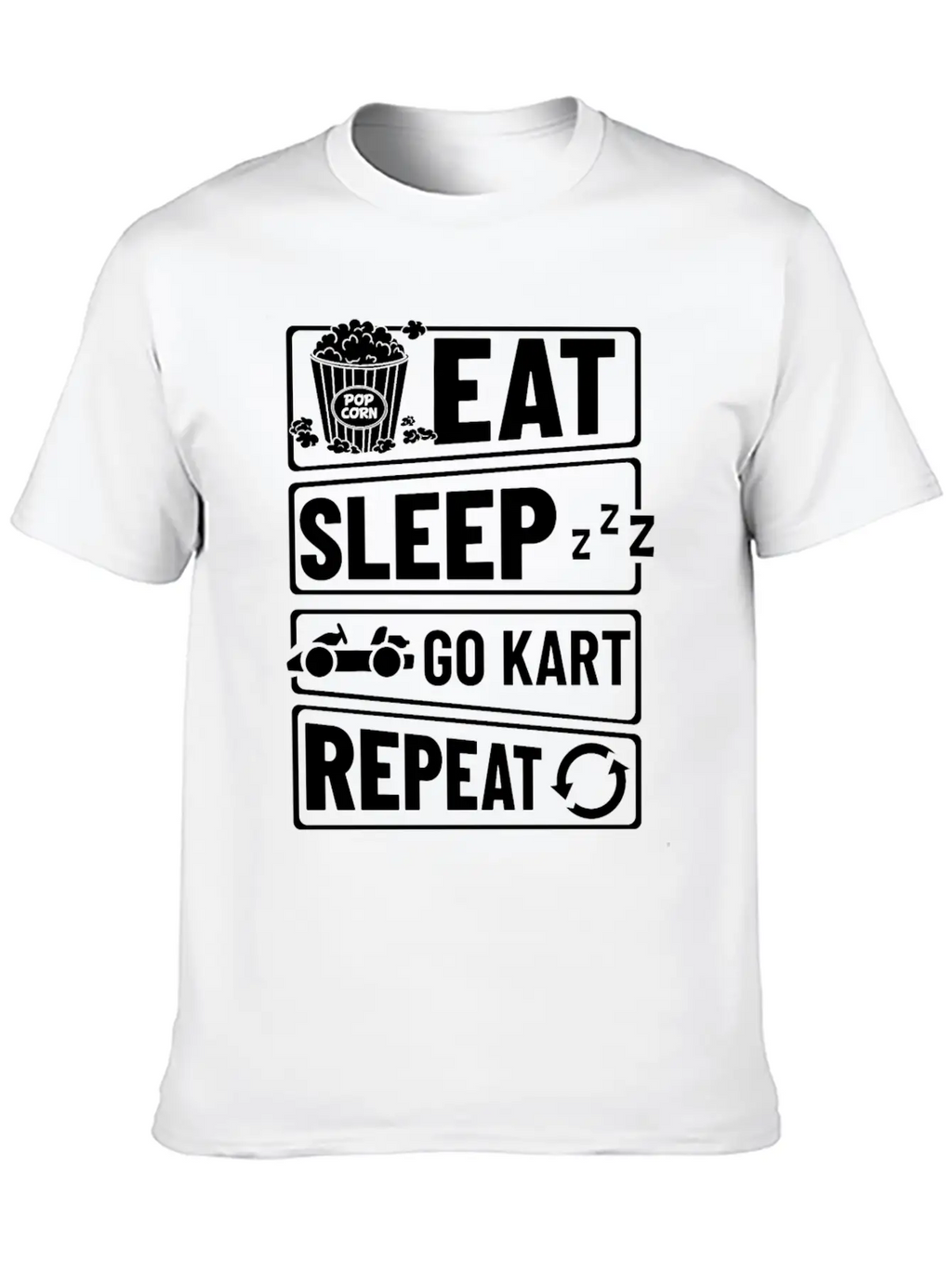 Go Kart Racing Indoor Karting Racer Electric Timeless Short Sleeve Tee – Comfy And Minimalist Design