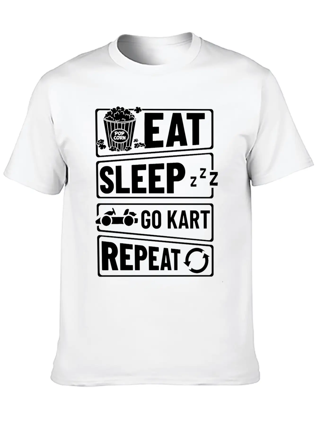 Go Kart Racing Indoor Karting Racer Electric Timeless Short Sleeve Tee – Comfy And Minimalist Design