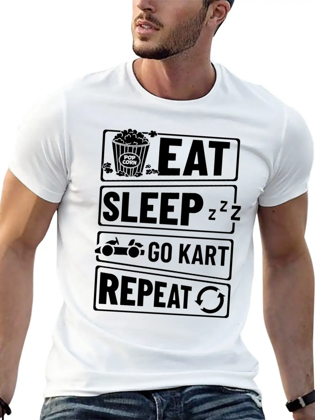 Go Kart Racing Indoor Karting Racer Electric Timeless Short Sleeve Tee – Comfy And Minimalist Design