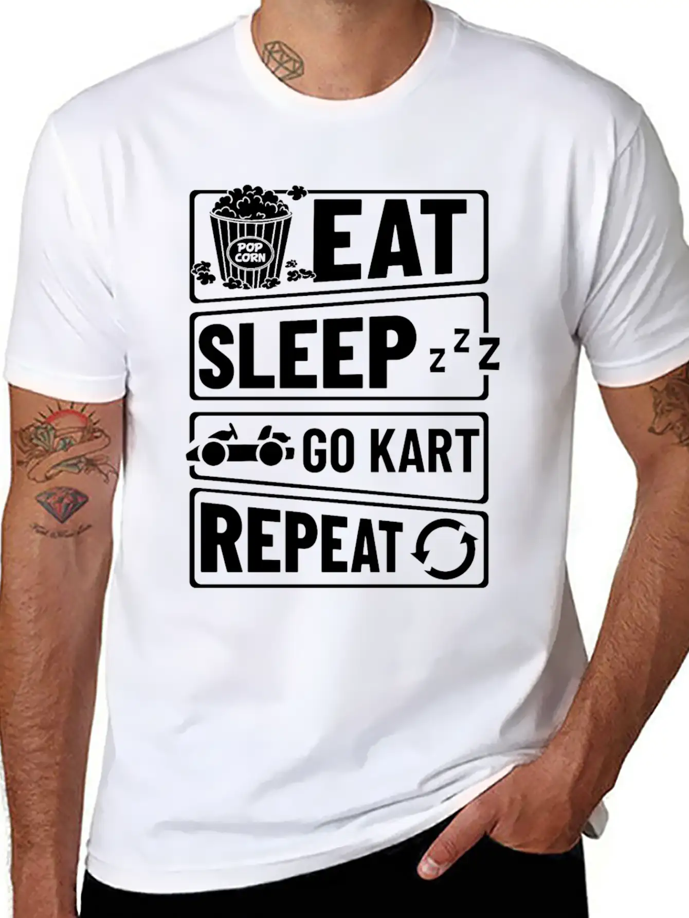 Go Kart Racing Indoor Karting Racer Electric Timeless Short Sleeve Tee – Comfy And Minimalist Design
