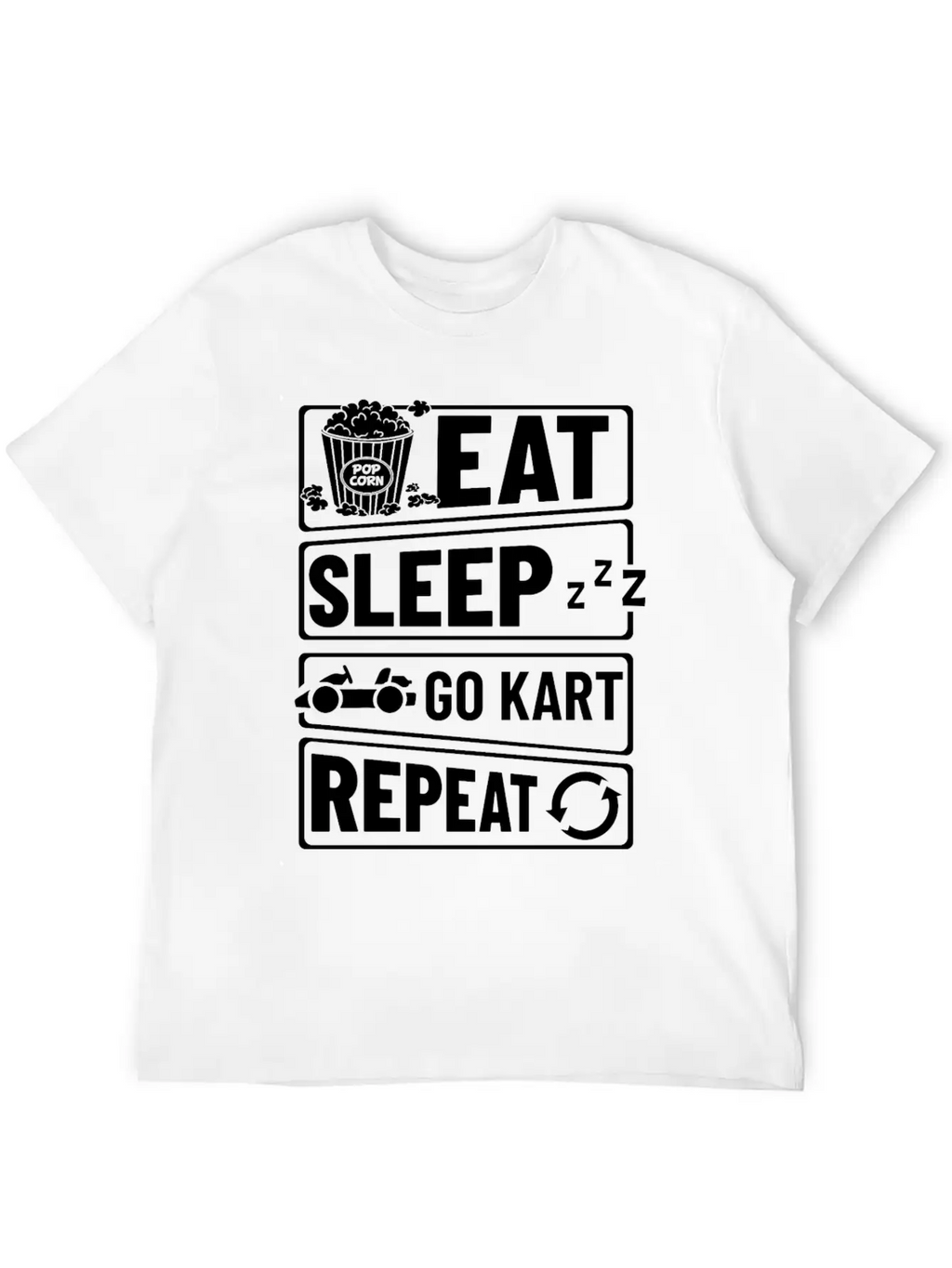 Go Kart Racing Indoor Karting Racer Electric Timeless Short Sleeve Tee – Comfy And Minimalist Design