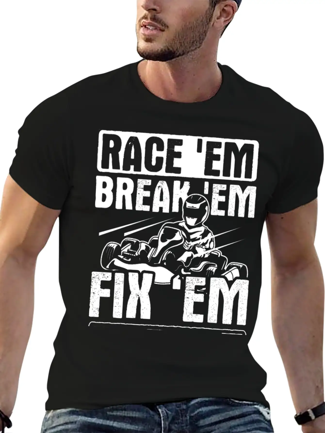 Go Kart Racing Karting Go Cart Breathable Graphic T-Shirt – Perfect For Casual Days