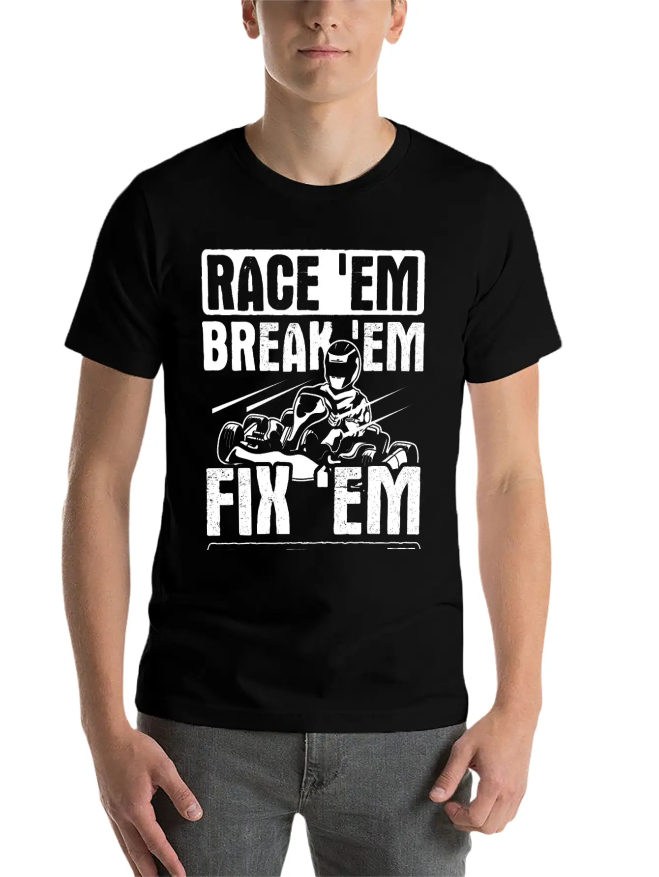 Go Kart Racing Karting Go Cart Breathable Graphic T-Shirt – Perfect For Casual Days