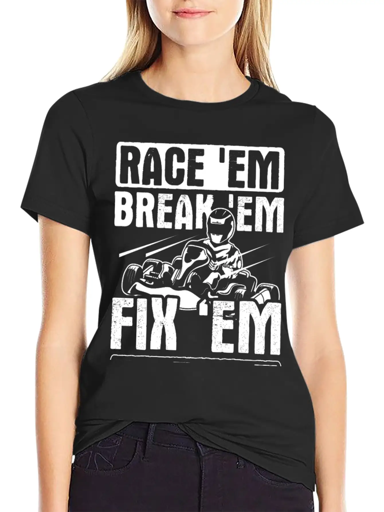 Go Kart Racing Karting Go Cart Breathable Graphic T-Shirt – Perfect For Casual Days