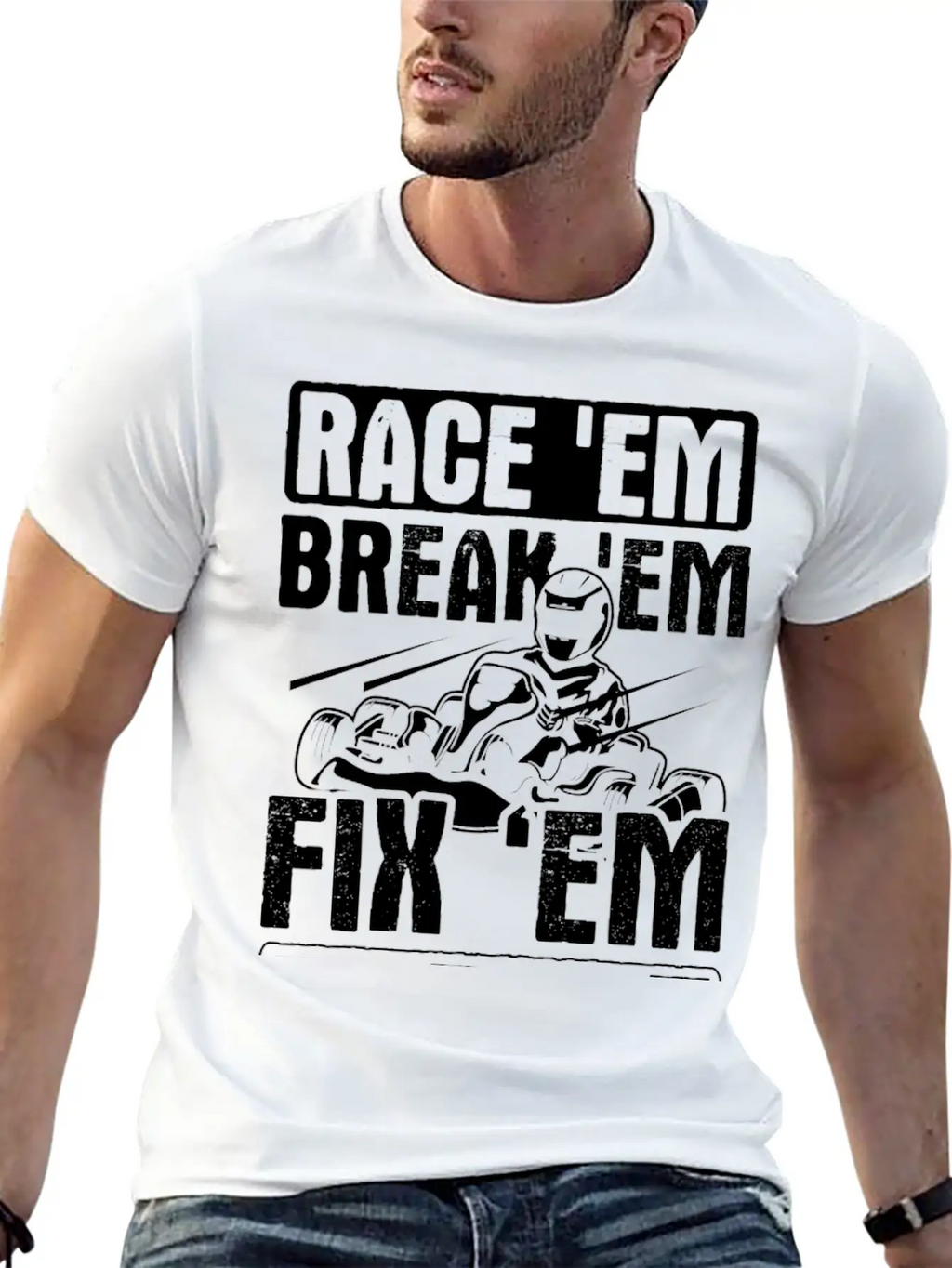 Go Kart Racing Karting Go Cart Breathable Graphic T-Shirt – Perfect For Casual Days