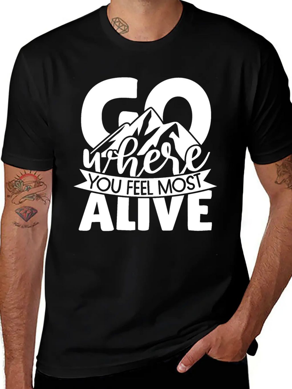 Go Where You Feel Most Alive Essential Cotton Tee For Daily Outfits – Unisex Style