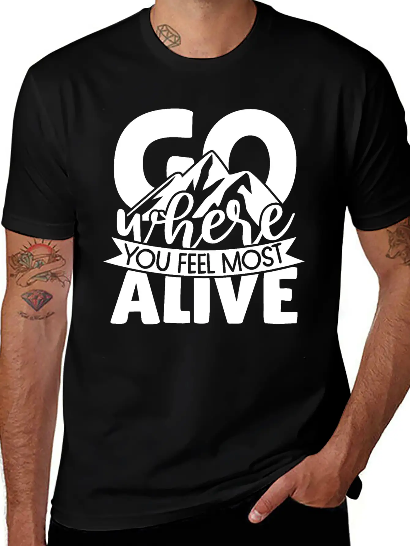 Go Where You Feel Most Alive Essential Cotton Tee For Daily Outfits – Unisex Style
