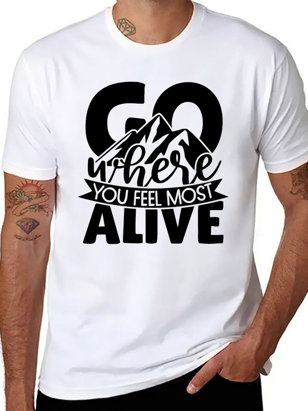 Go Where You Feel Most Alive Essential Cotton Tee For Daily Outfits – Unisex Style