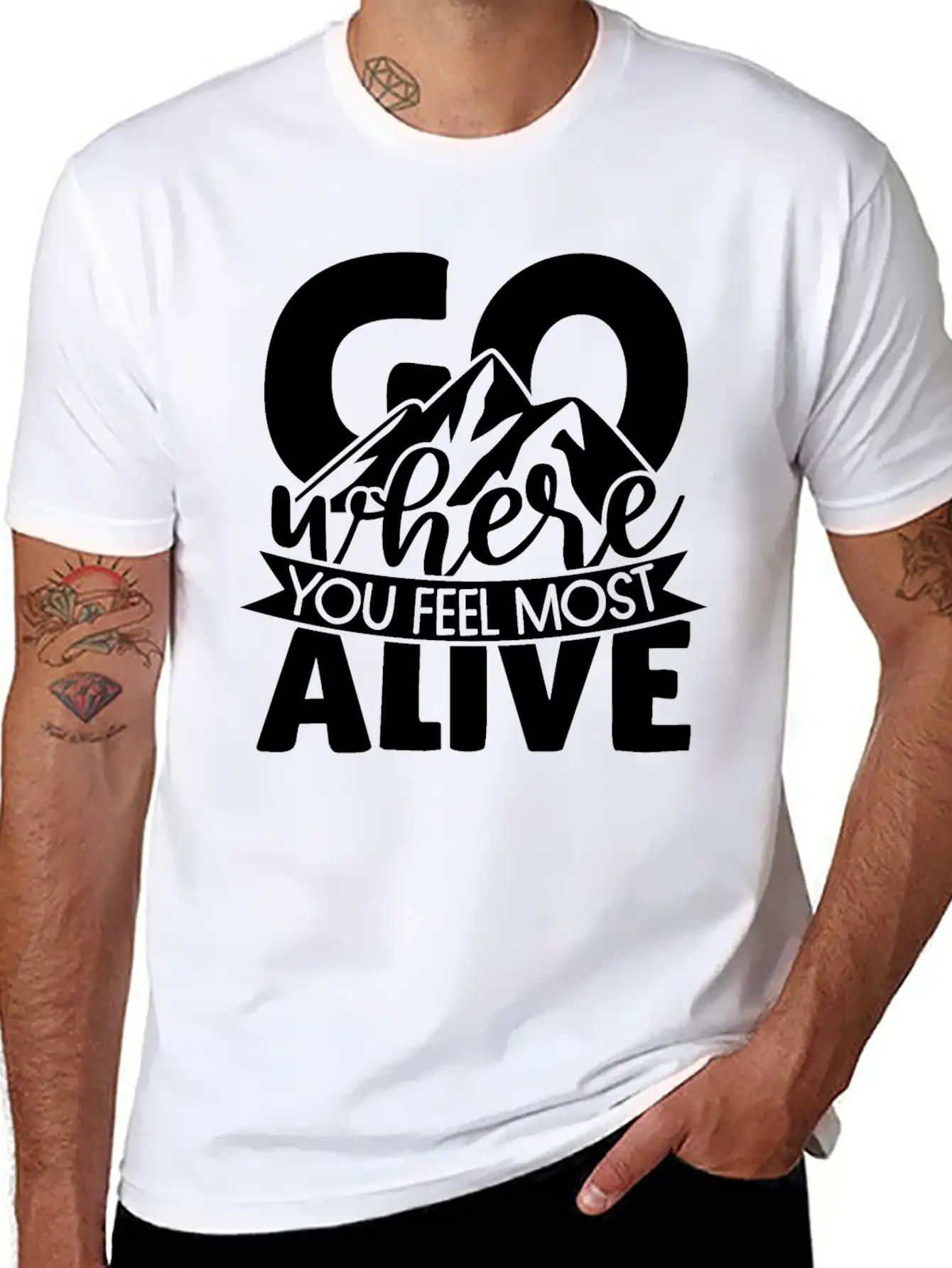 Go Where You Feel Most Alive Essential Cotton Tee For Daily Outfits – Unisex Style