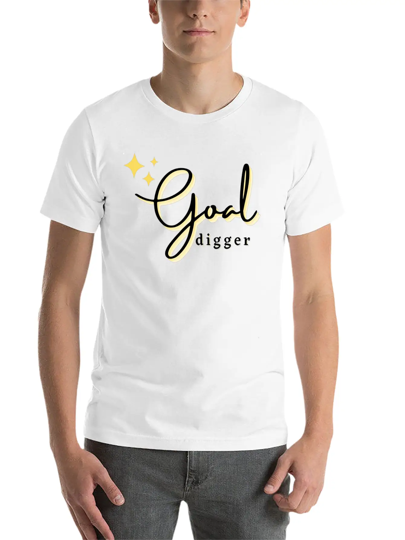 Goal Digger Breathable Soft Cotton T-Shirt – Timeless Casual Look