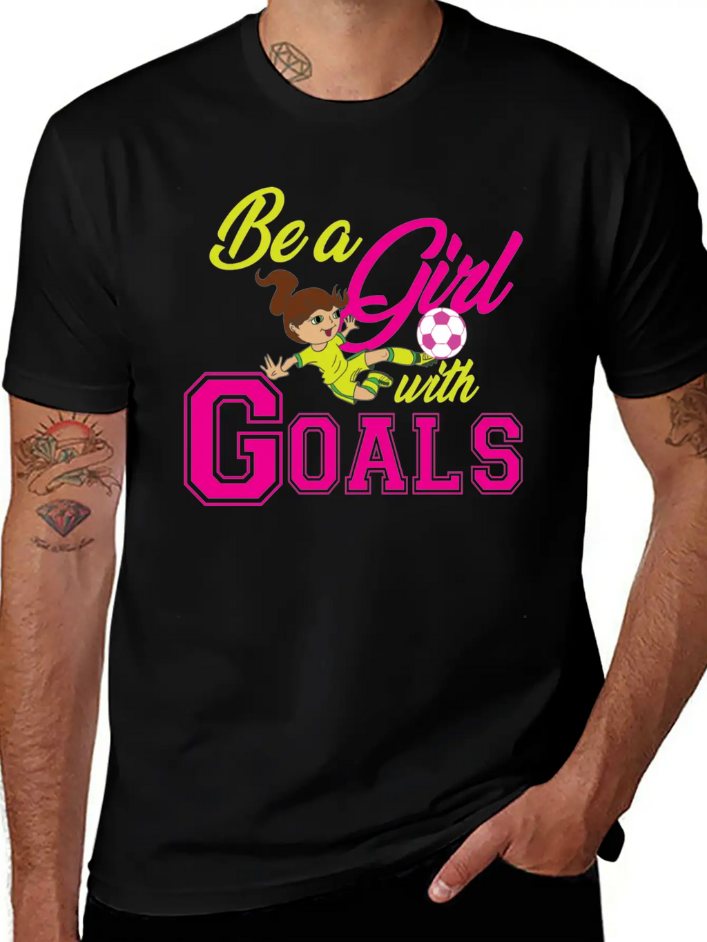 Goal Girl Soccer Footballer Winner Woman Classic Cotton Tee – Unisex Comfort For Any Season