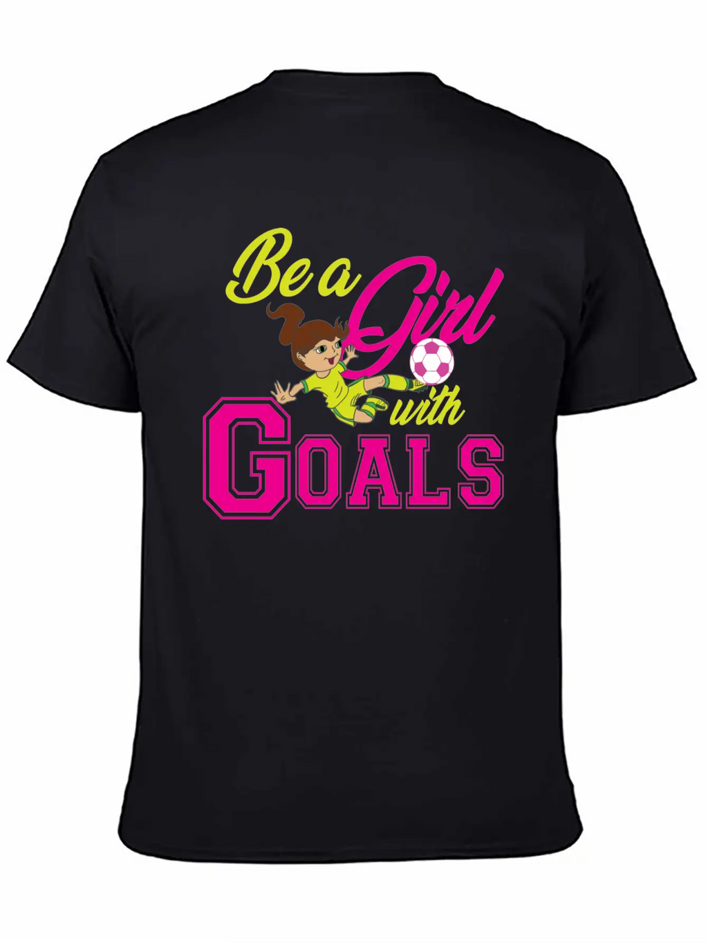 Goal Girl Soccer Footballer Winner Woman Classic Cotton Tee – Unisex Comfort For Any Season