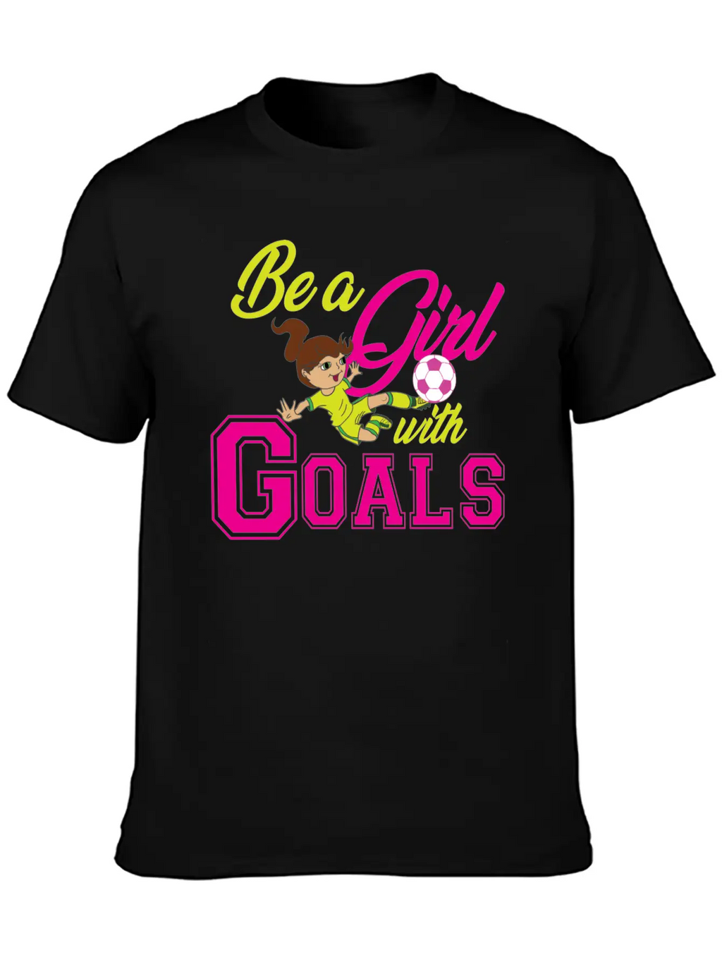 Goal Girl Soccer Footballer Winner Woman Classic Cotton Tee – Unisex Comfort For Any Season