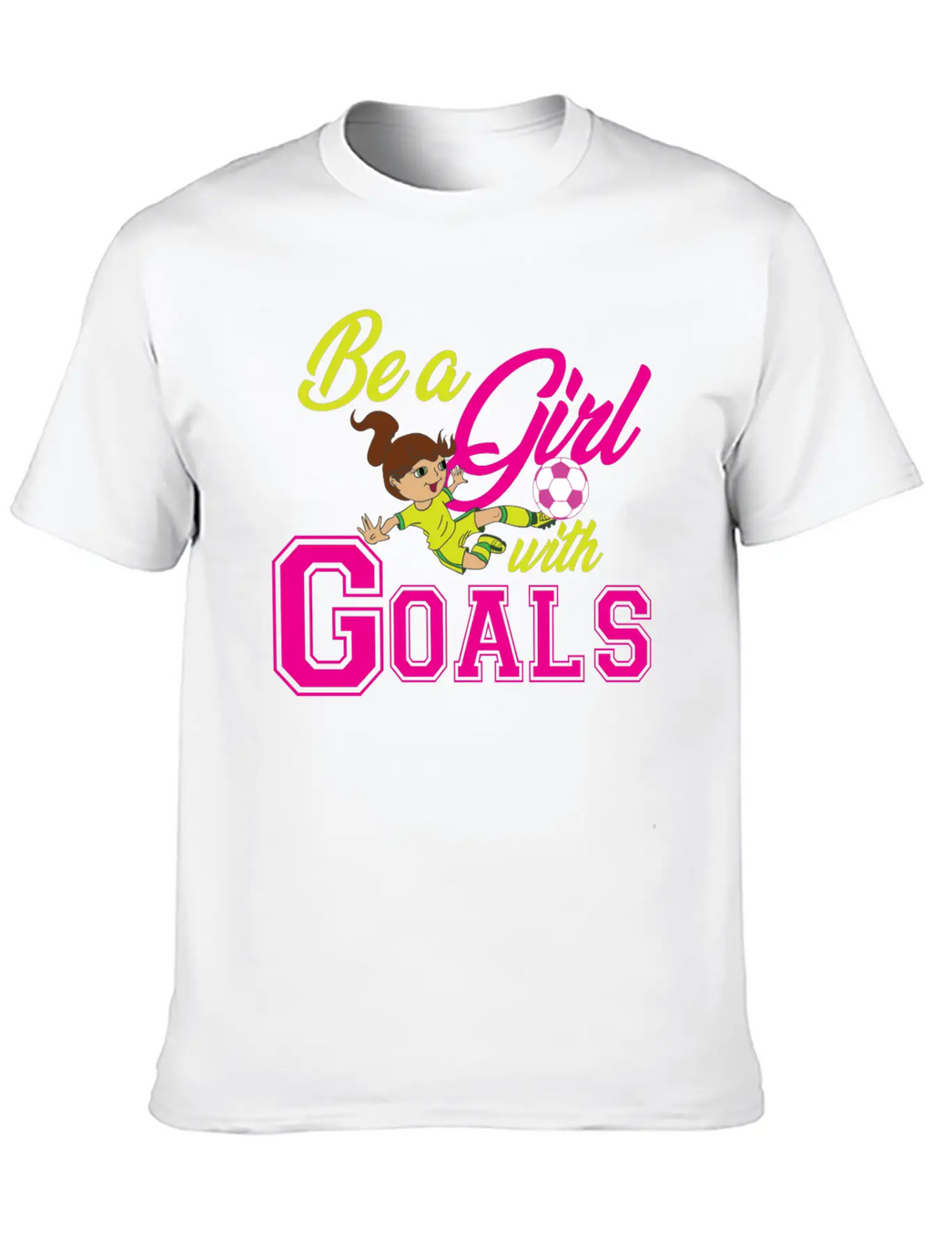 Goal Girl Soccer Footballer Winner Woman Classic Cotton Tee – Unisex Comfort For Any Season