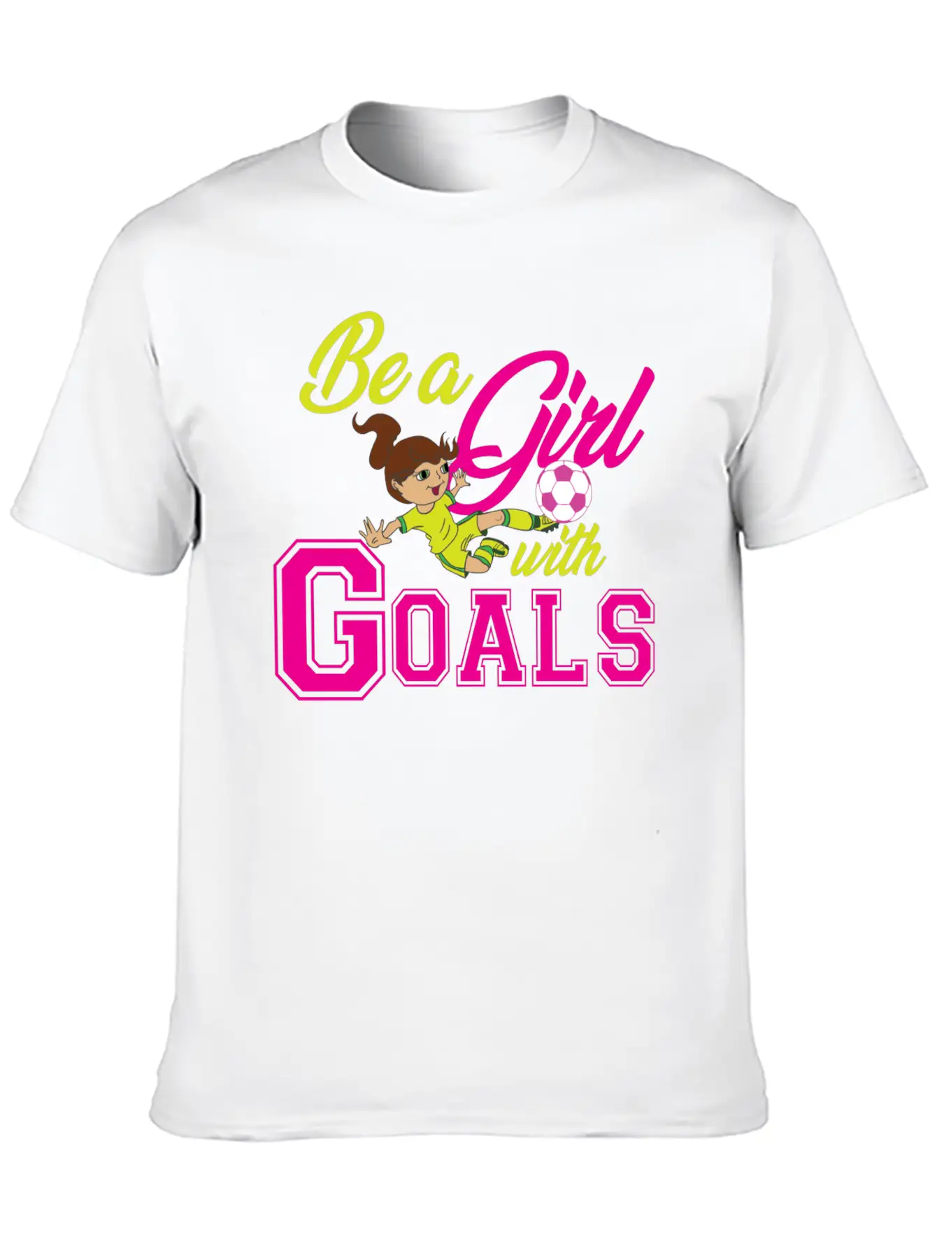 Goal Girl Soccer Footballer Winner Woman Classic Cotton Tee – Unisex Comfort For Any Season