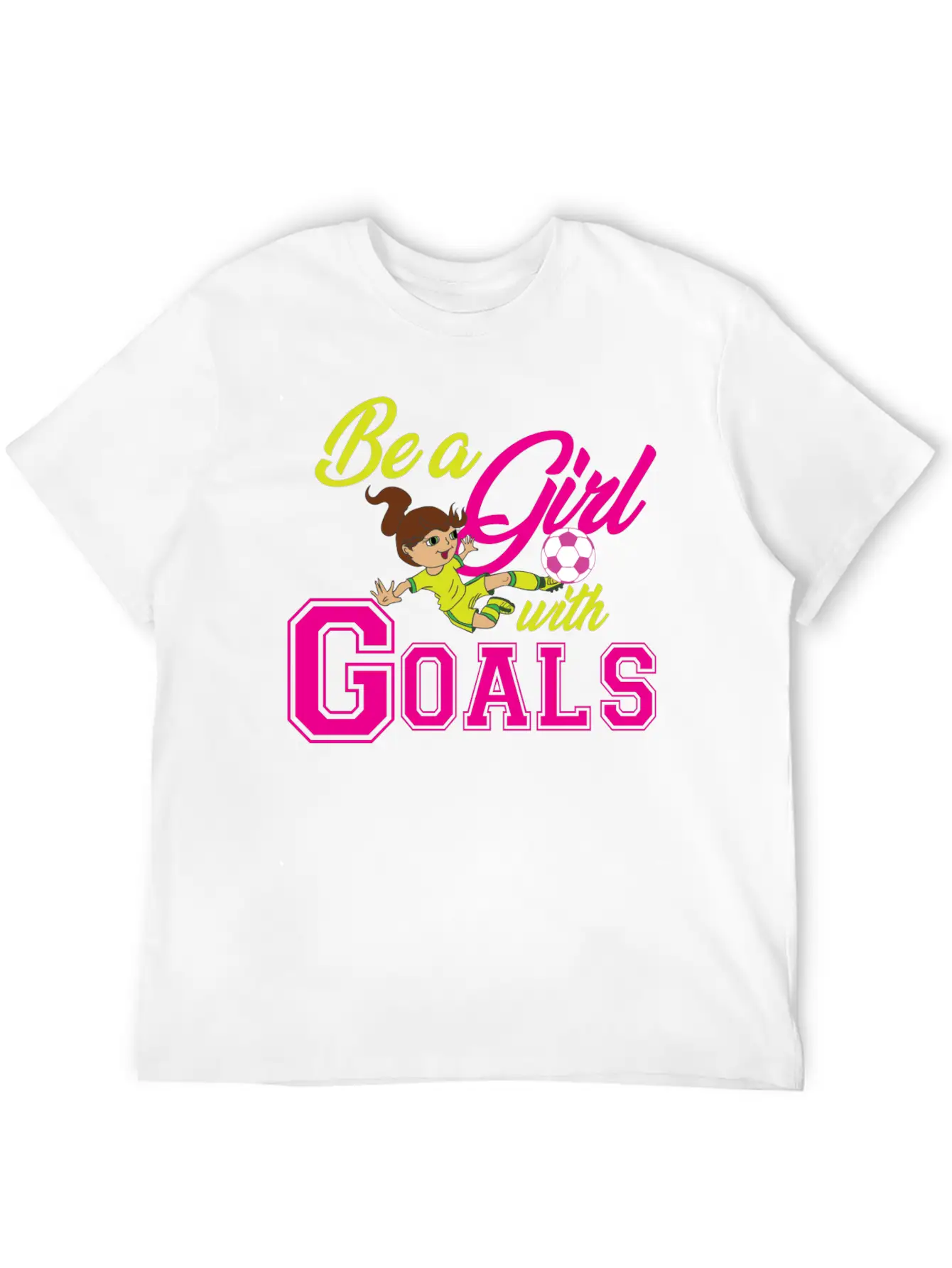 Goal Girl Soccer Footballer Winner Woman Classic Cotton Tee – Unisex Comfort For Any Season