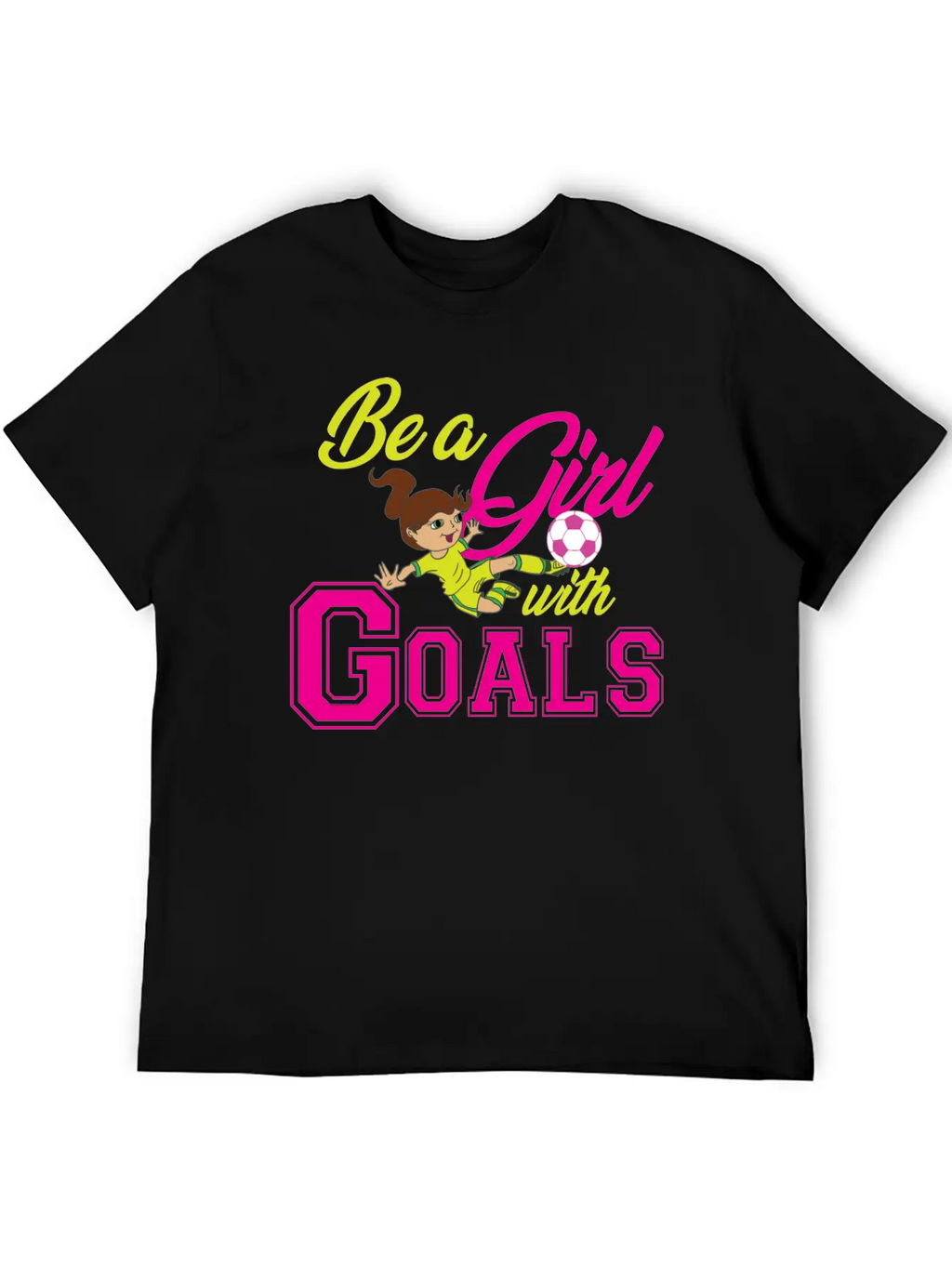 Goal Girl Soccer Footballer Winner Woman Classic Cotton Tee – Unisex Comfort For Any Season