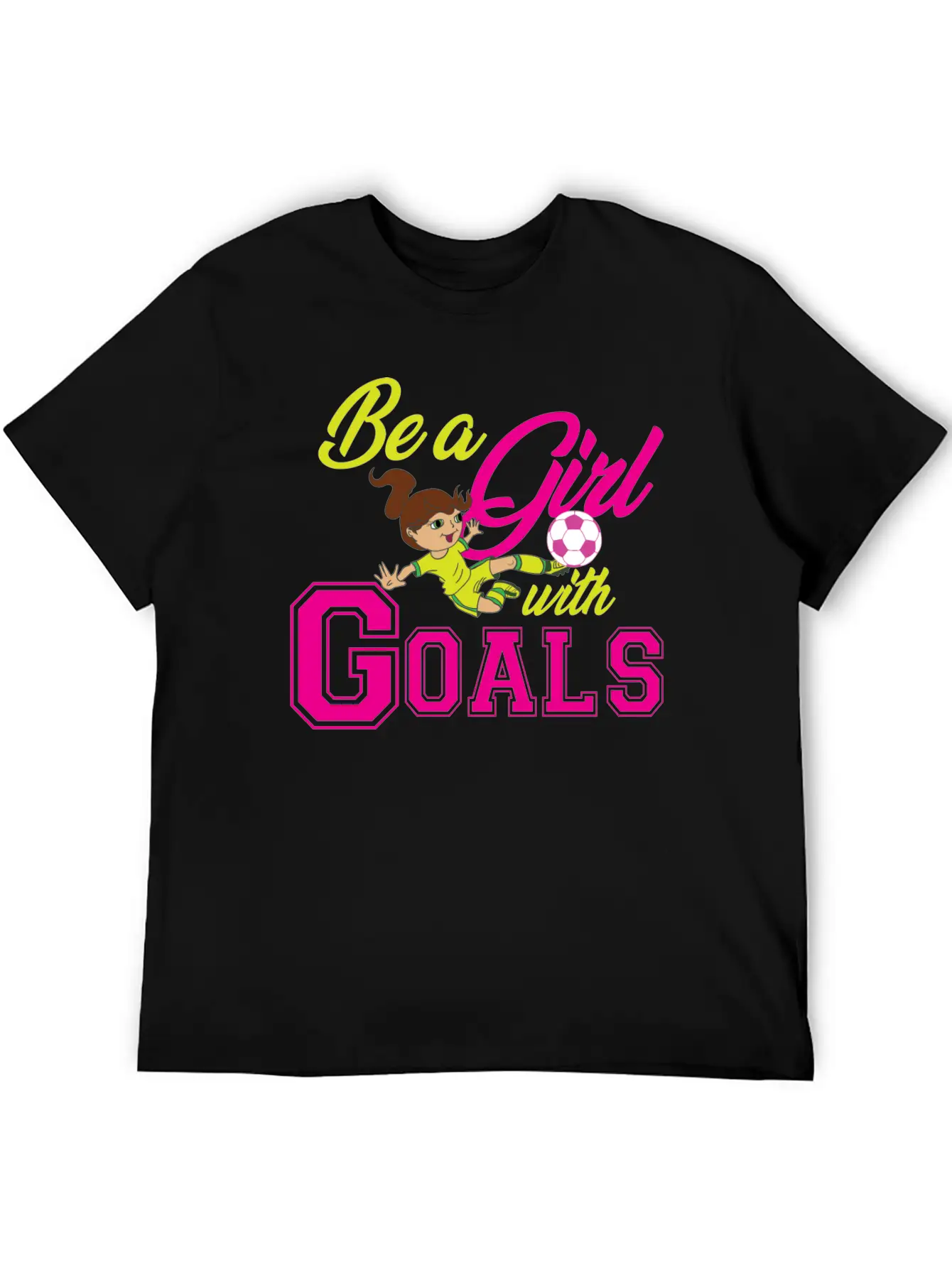 Goal Girl Soccer Footballer Winner Woman Classic Cotton Tee – Unisex Comfort For Any Season